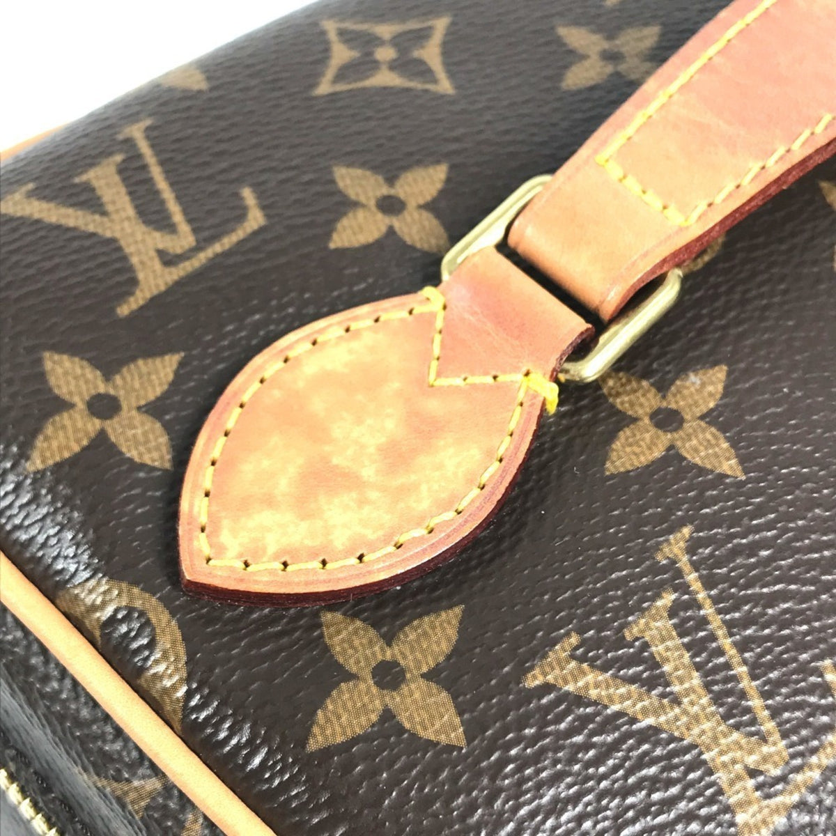 Louis Vuitton Brown Monogram Canvas Handbag Pouch (Pre-Owned)