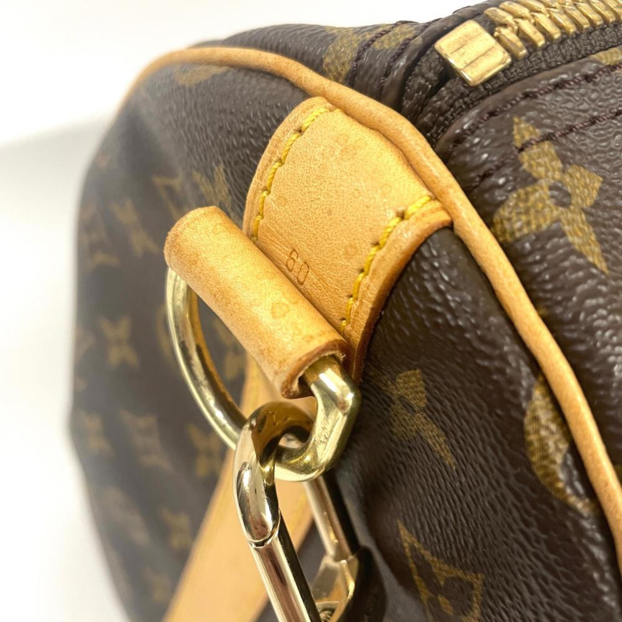 Louis Vuitton Brown Monogram Leather Boston Bag (Pre-Owned)