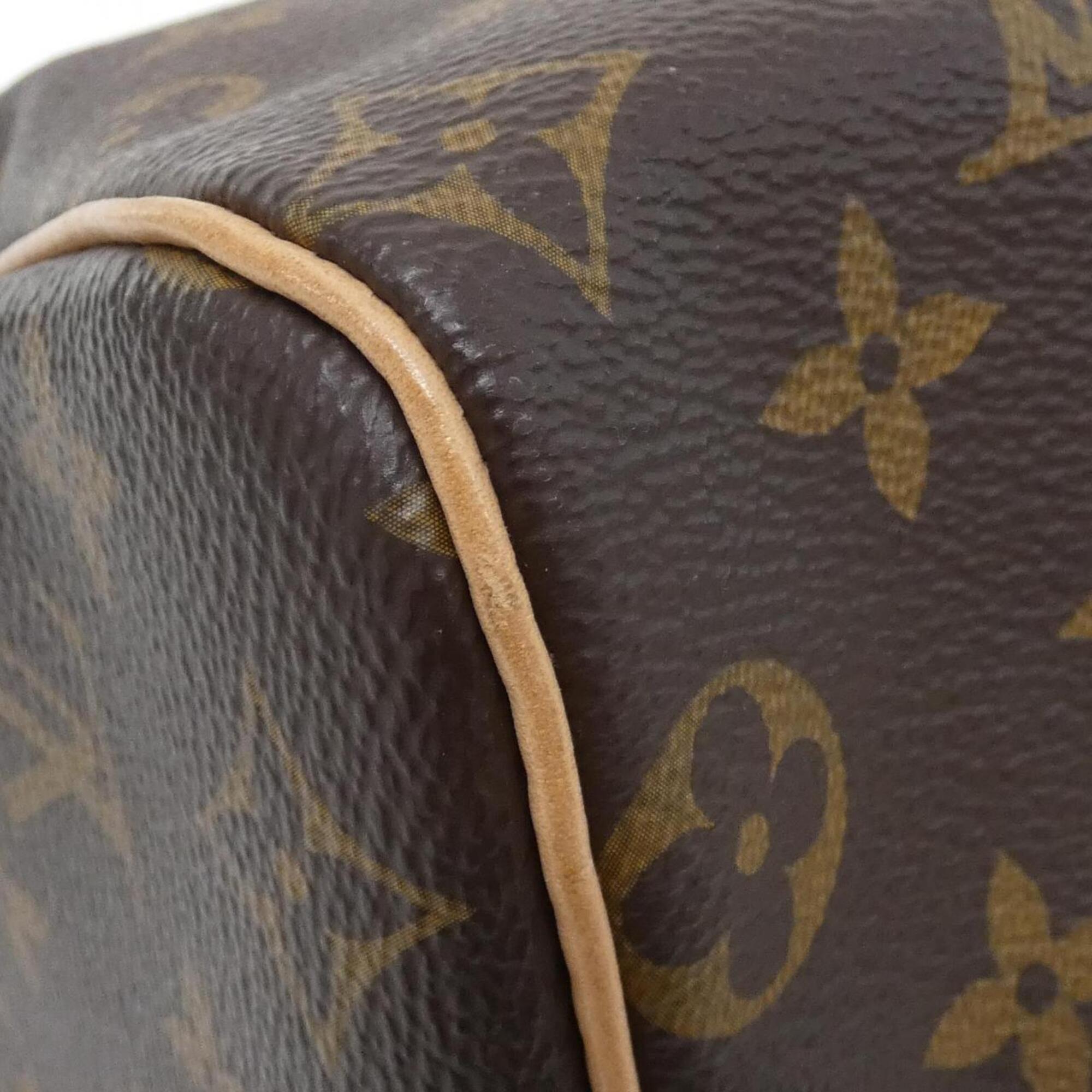 Louis Vuitton Marron Coated Canvas Boston Bag (Pre-Owned)