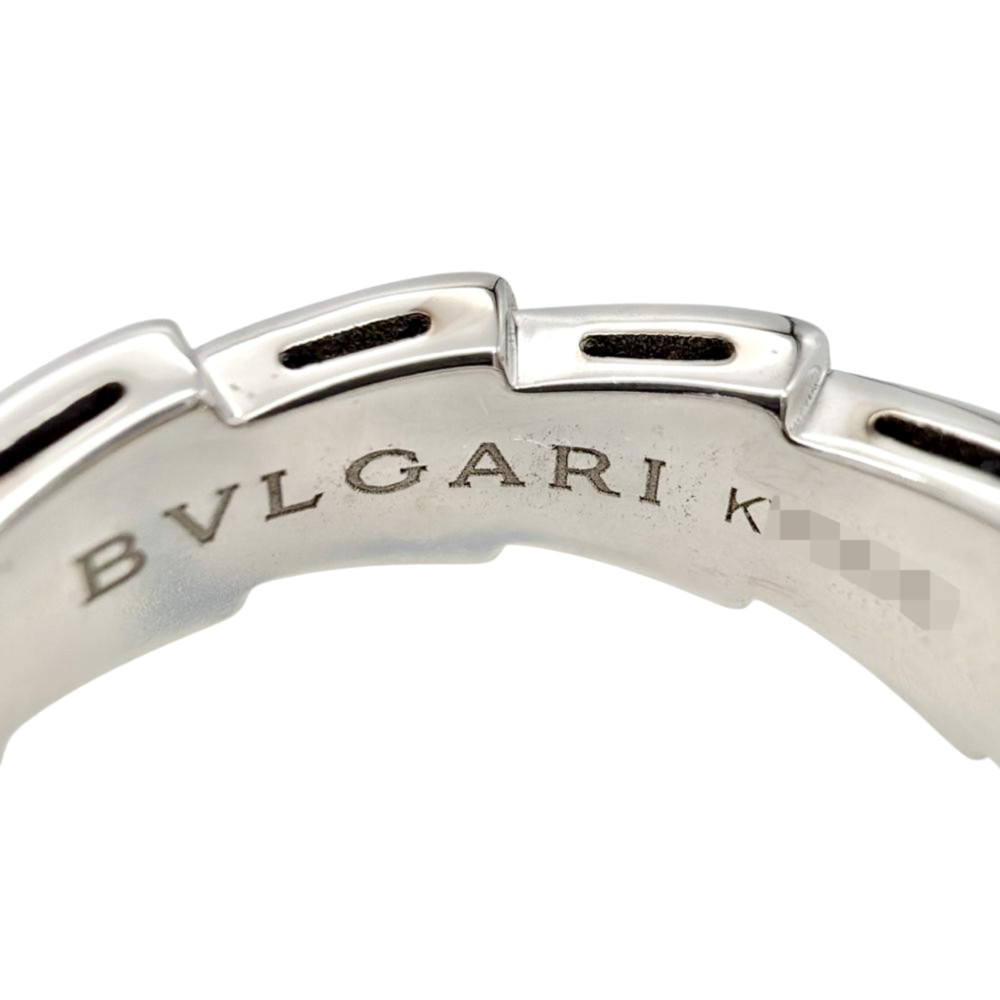 Bvlgari Serpenti White Gold (18K) Band Ring (Pre-Owned)