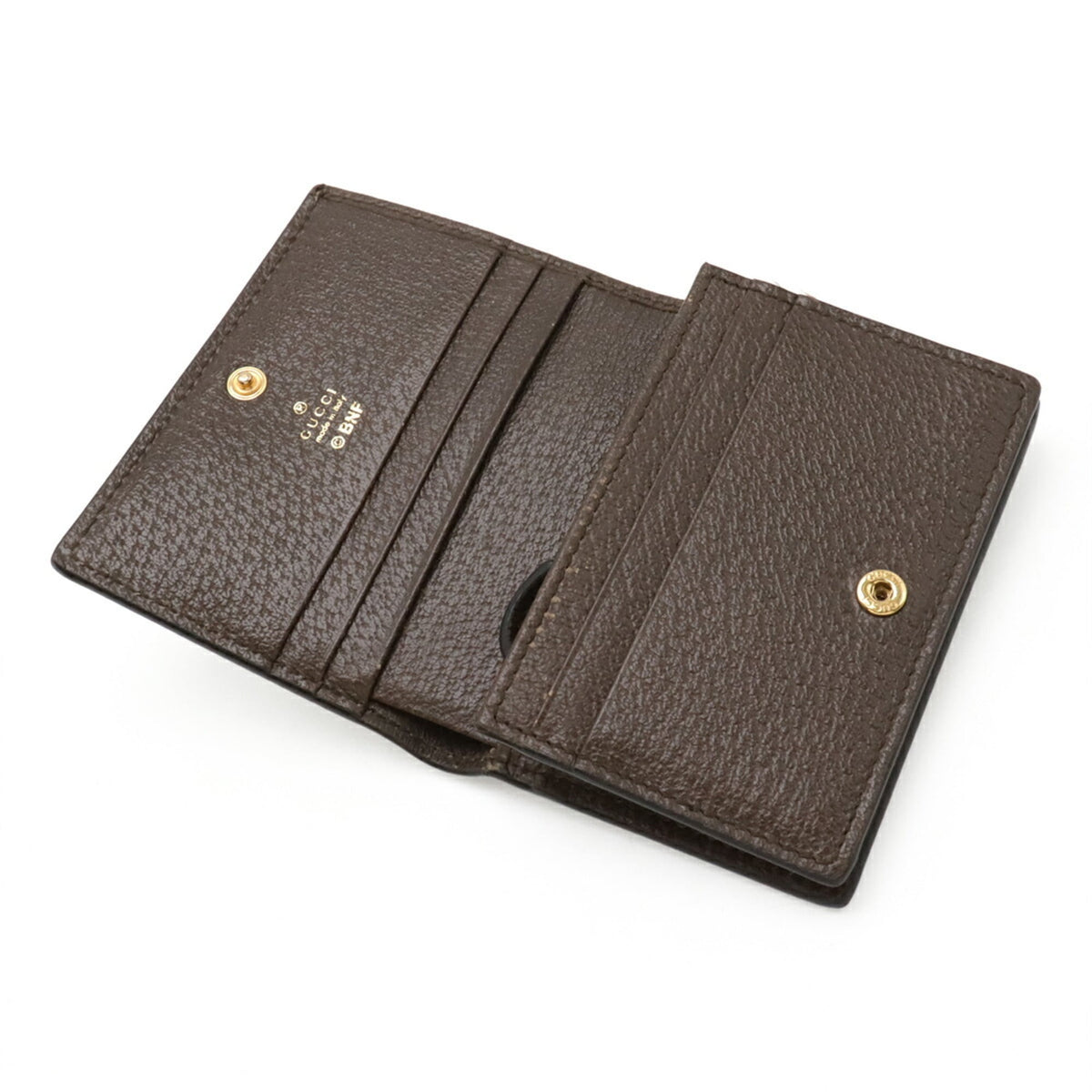 Gucci Gg Supreme Beige Multi-Color Yellow Gg Supreme Leather Wallet (Bi-Fold) (Pre-Owned)