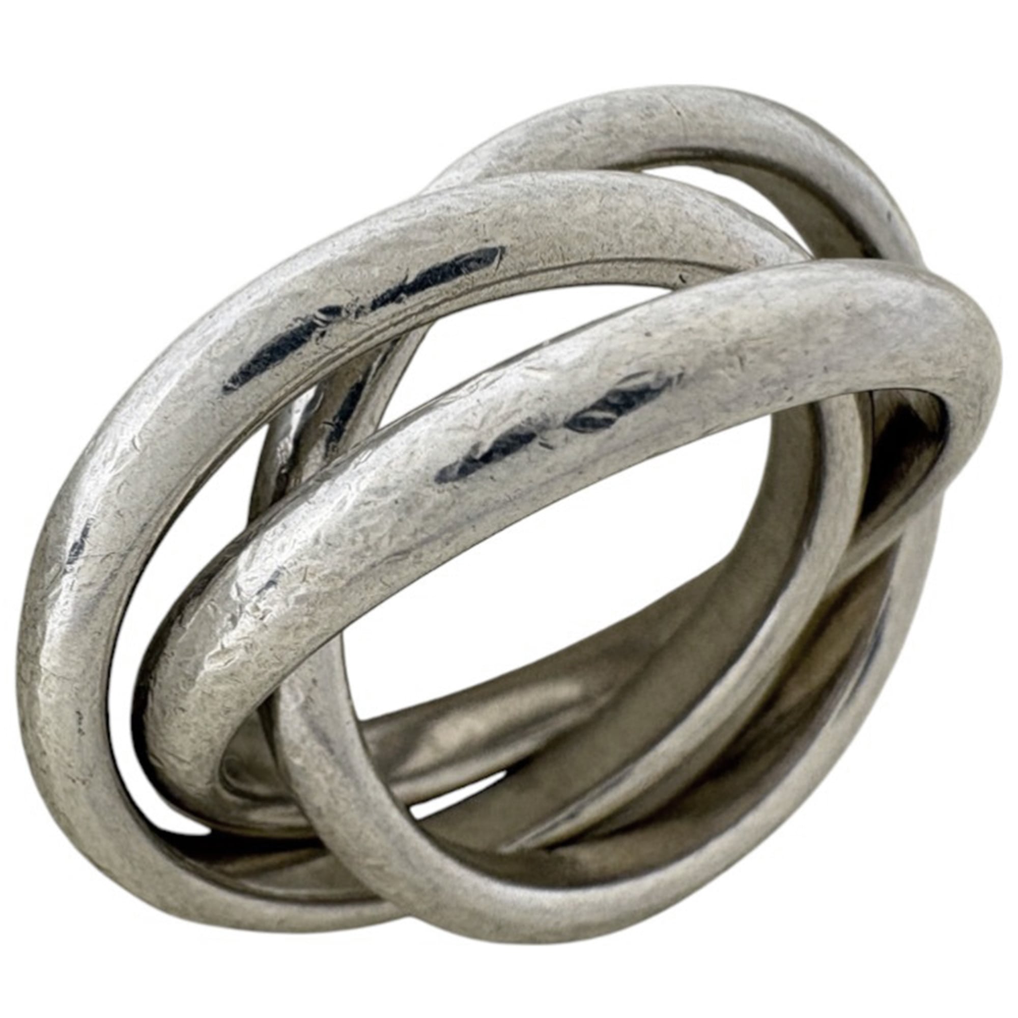 Tiffany Silver Silver 925 Band Ring (Pre-Owned)
