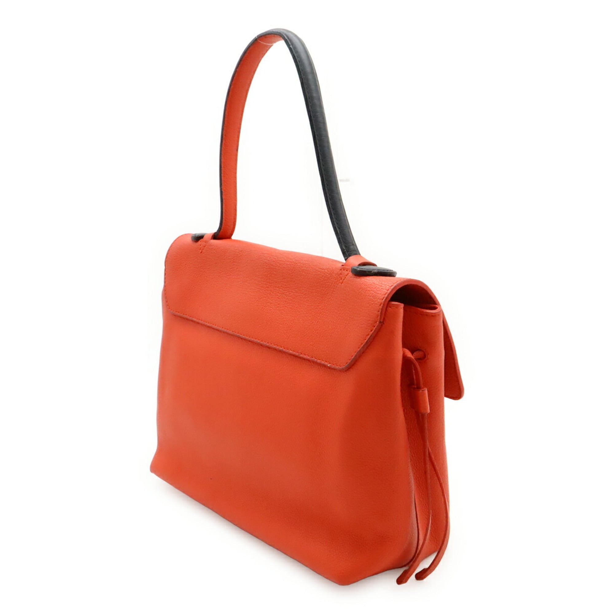 Louis Vuitton Orange Red Leather Handbag (Pre-Owned)
