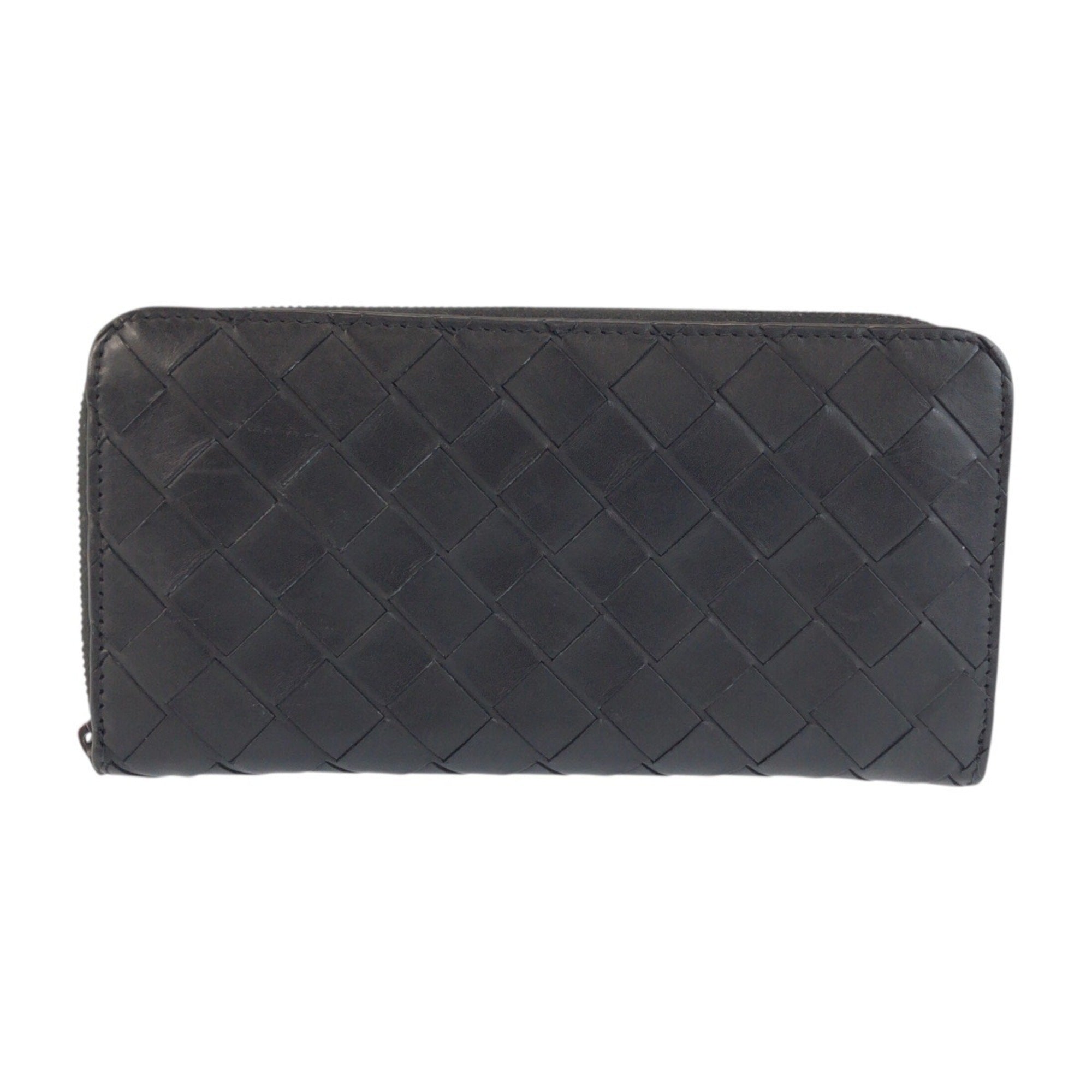 Bottega Veneta Black Intrecciato Wallet (Bi-Fold) (Pre-Owned)