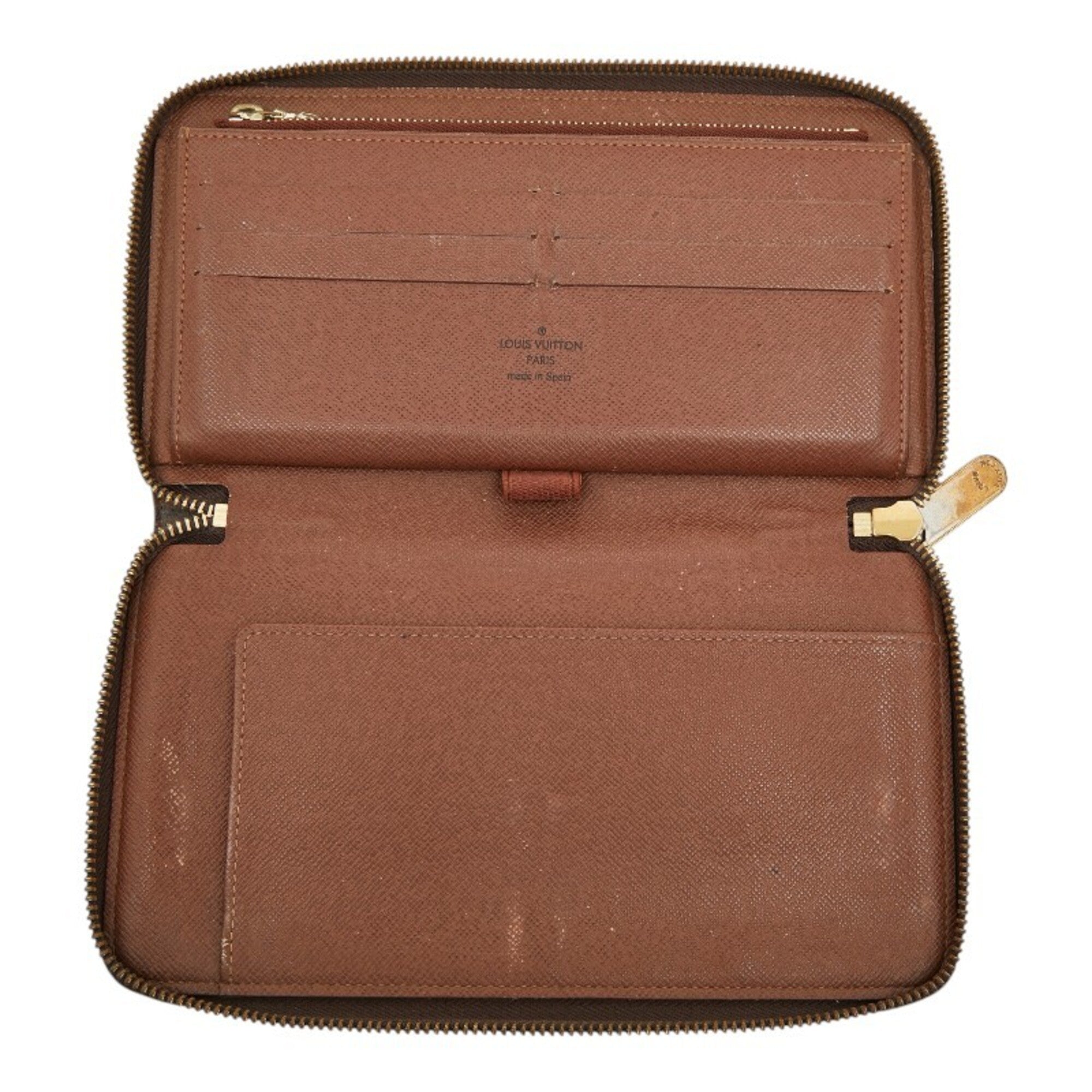 Louis Vuitton Brown Pvc Leather Long Wallet (Bi-Fold) (Pre-Owned)