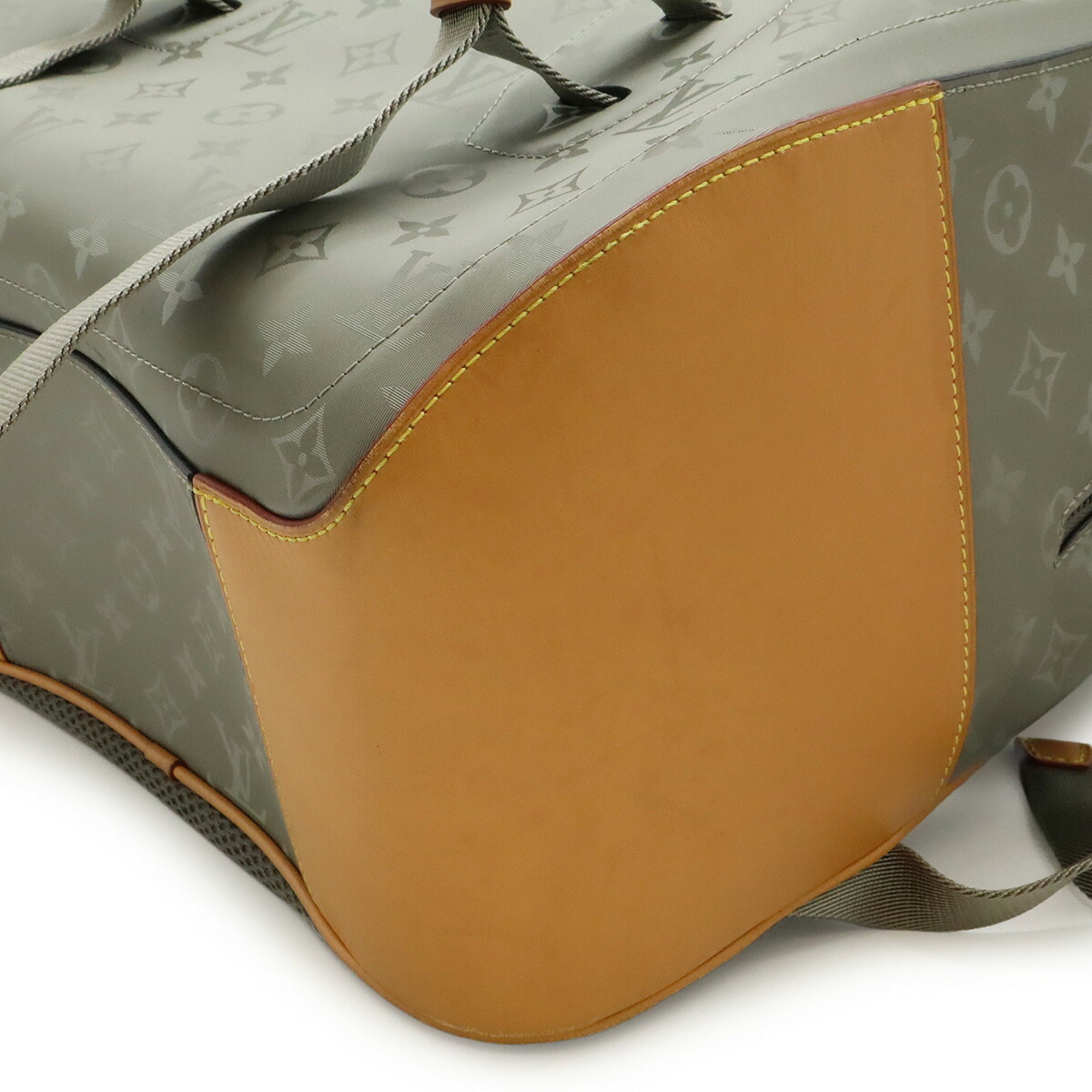Louis Vuitton Gray Canvas Backpack (Pre-Owned)
