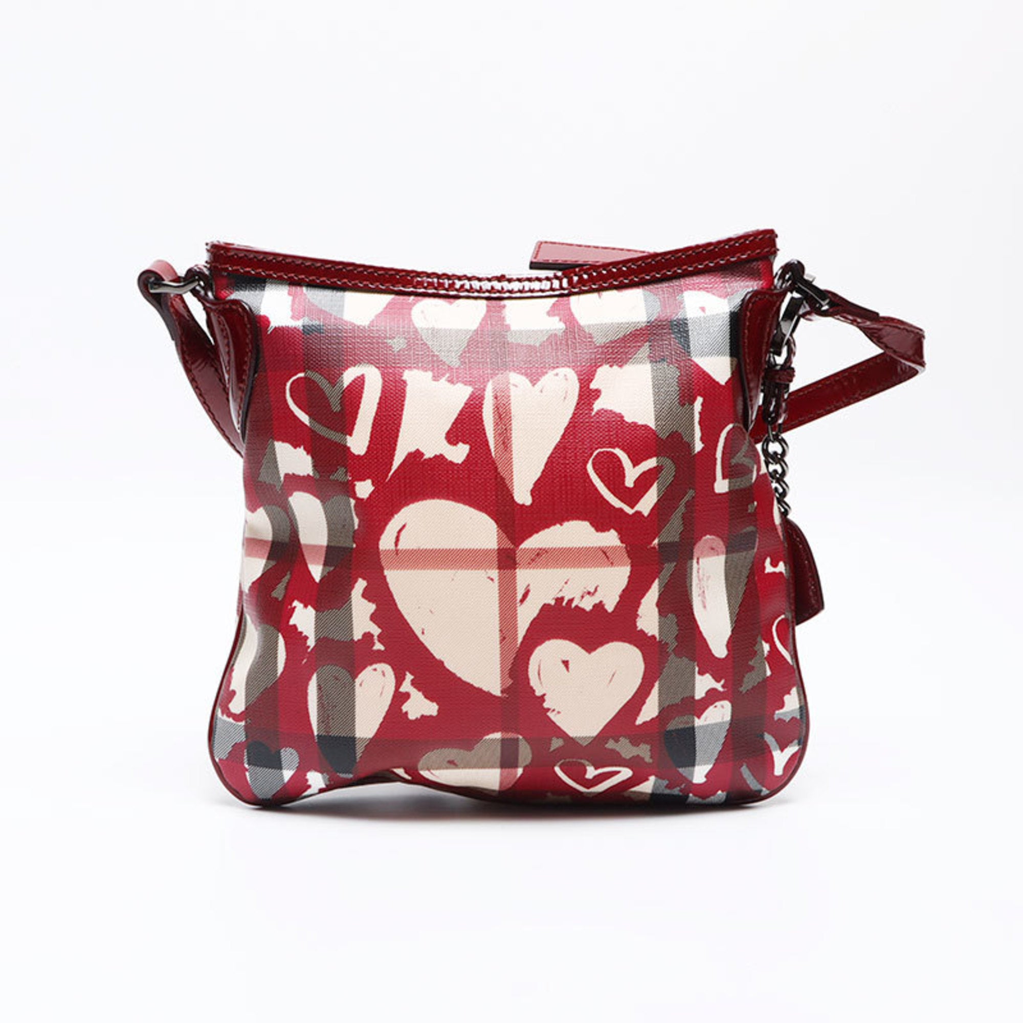 Burberry Beige Red Color Shoulder Bag (Pre-Owned)