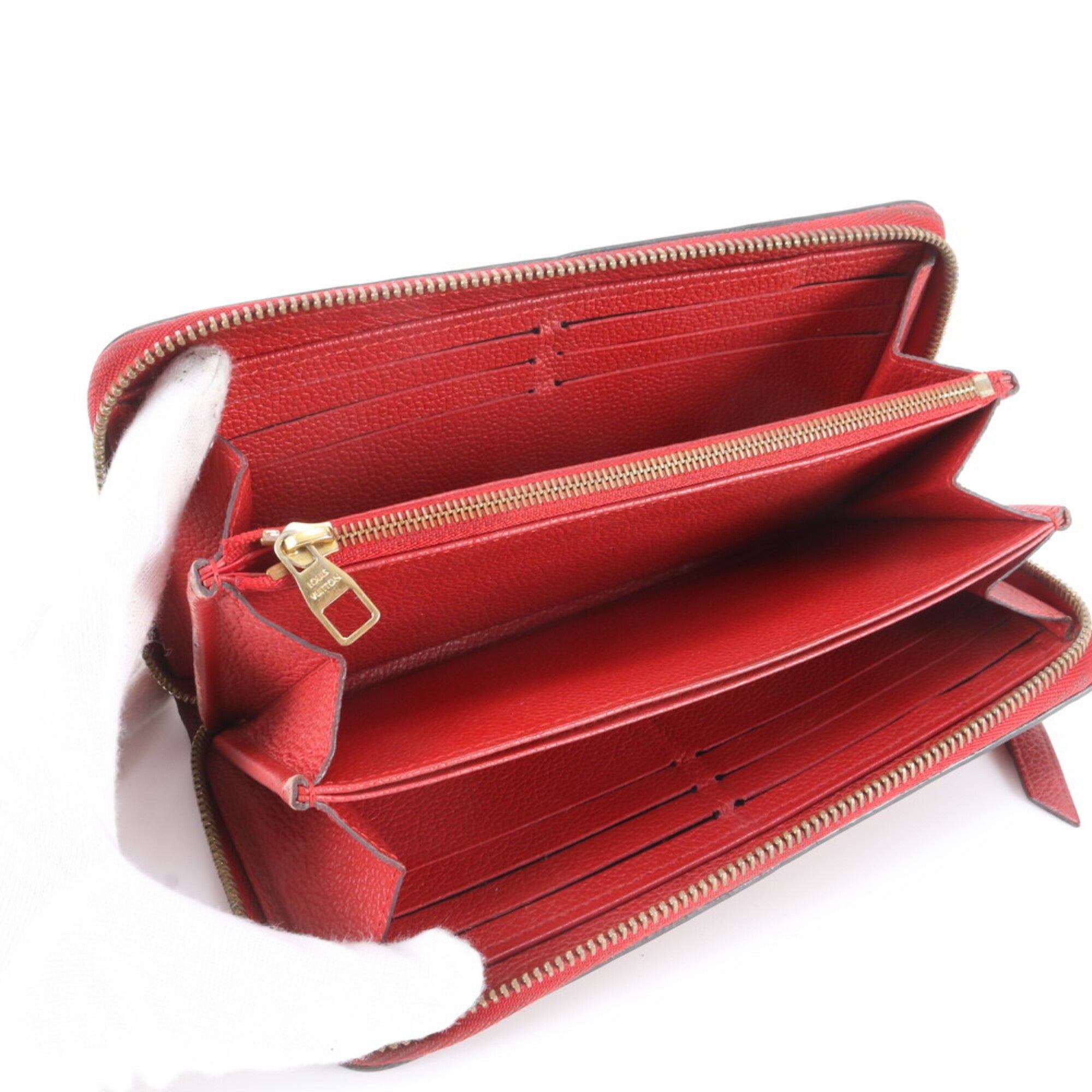 Louis Vuitton Monogram Empreinte Sacrlet Leather Long Wallet (Bi-Fold) (Pre-Owned)