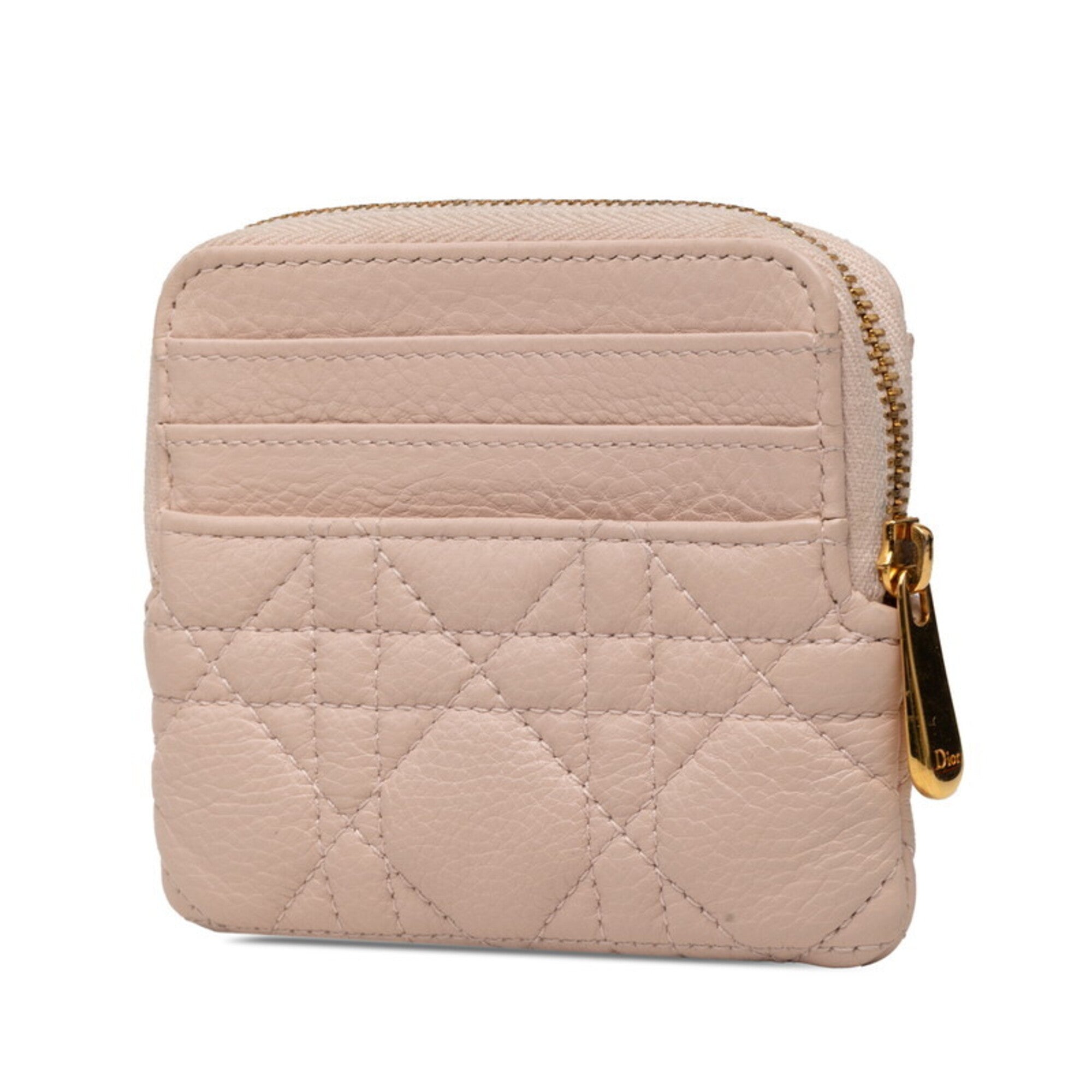 Christian Dior Pink Leather Coin Purse/Coin Case (Pre-Owned)
