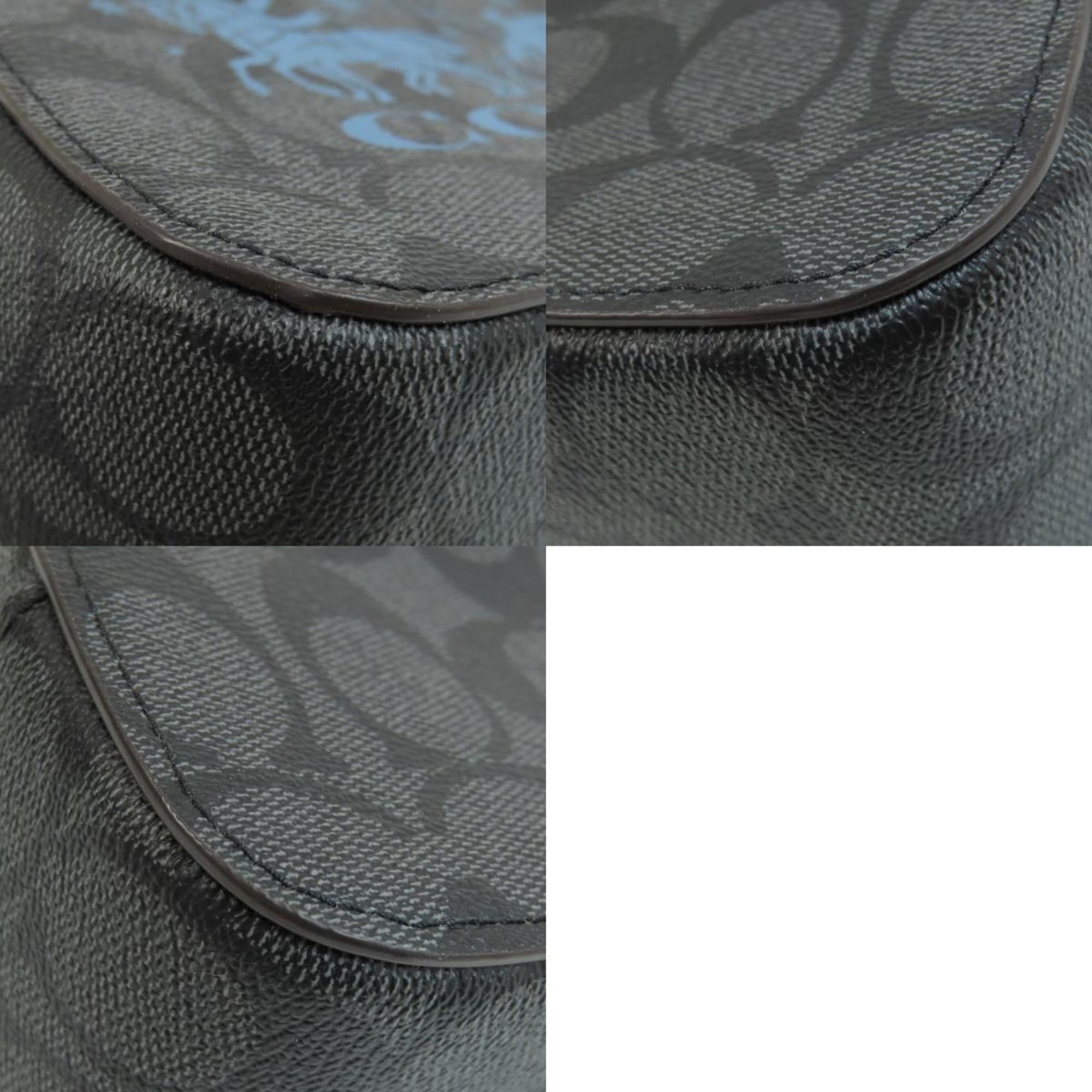 Coach Blue Gray Pvc Shoulder Bag (Pre-Owned)