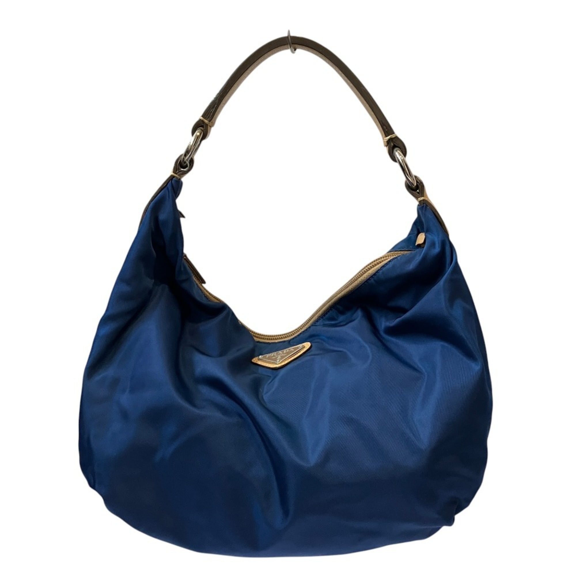 Prada Blue Nylon Handbag (Pre-Owned)