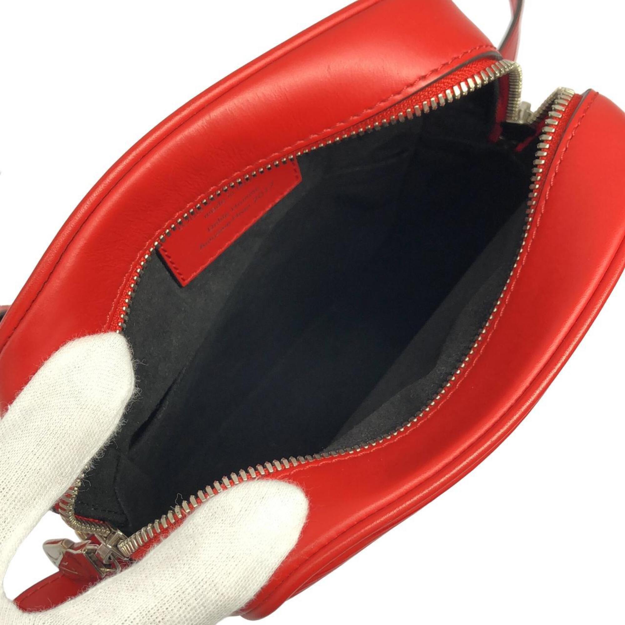 Louis Vuitton Rouge Leather Shoulder Bag (Pre-Owned)