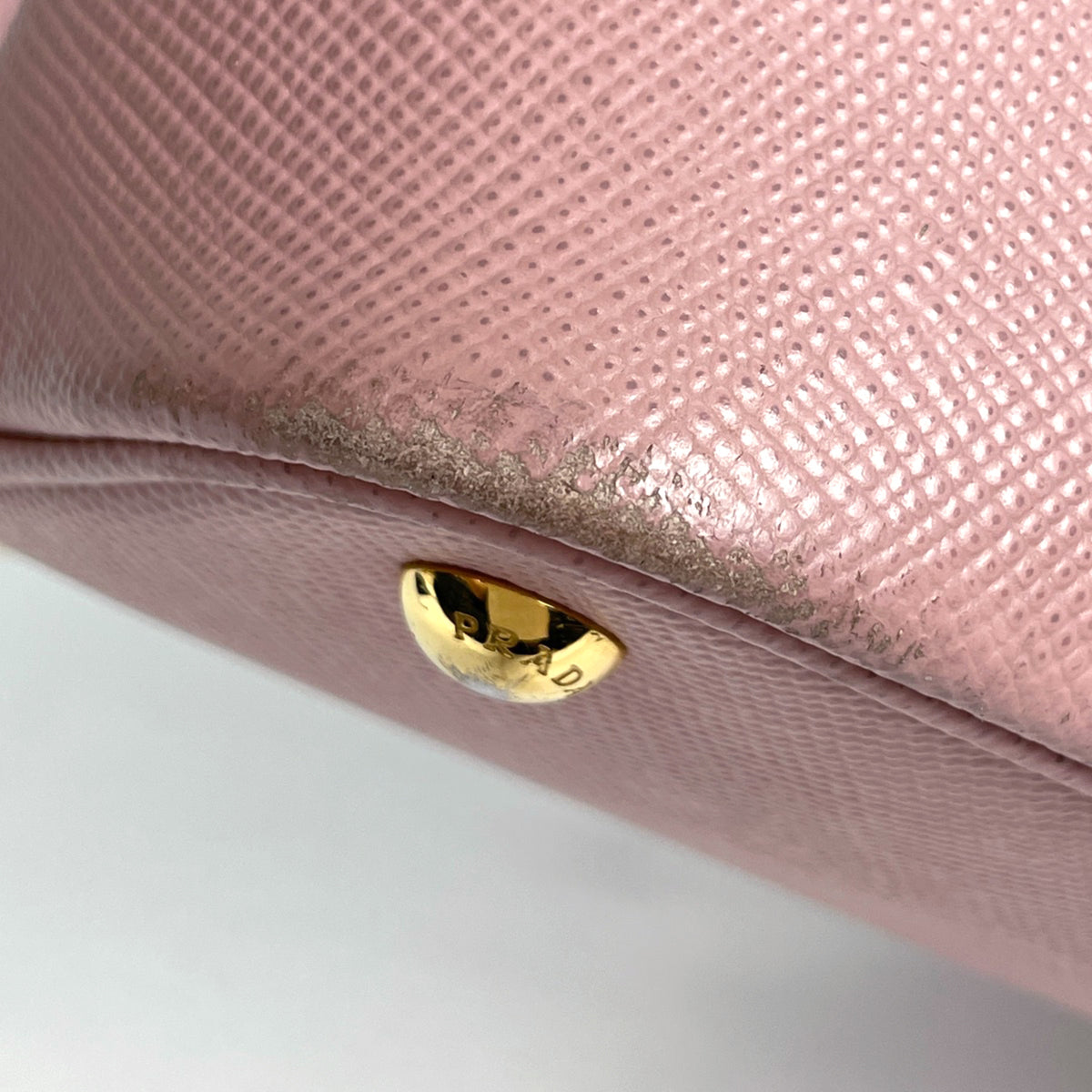 Prada Navy Pink Saffiano Handbag (Pre-Owned)