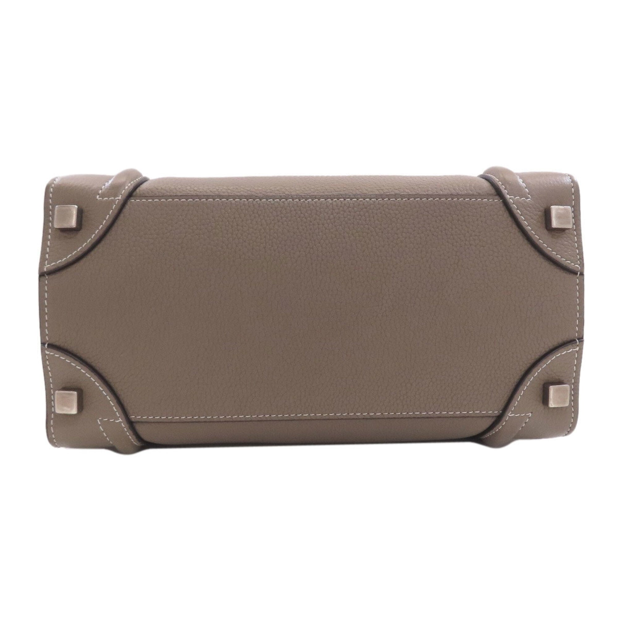 Celine Luggage Beige Leather Handbag (Pre-Owned)