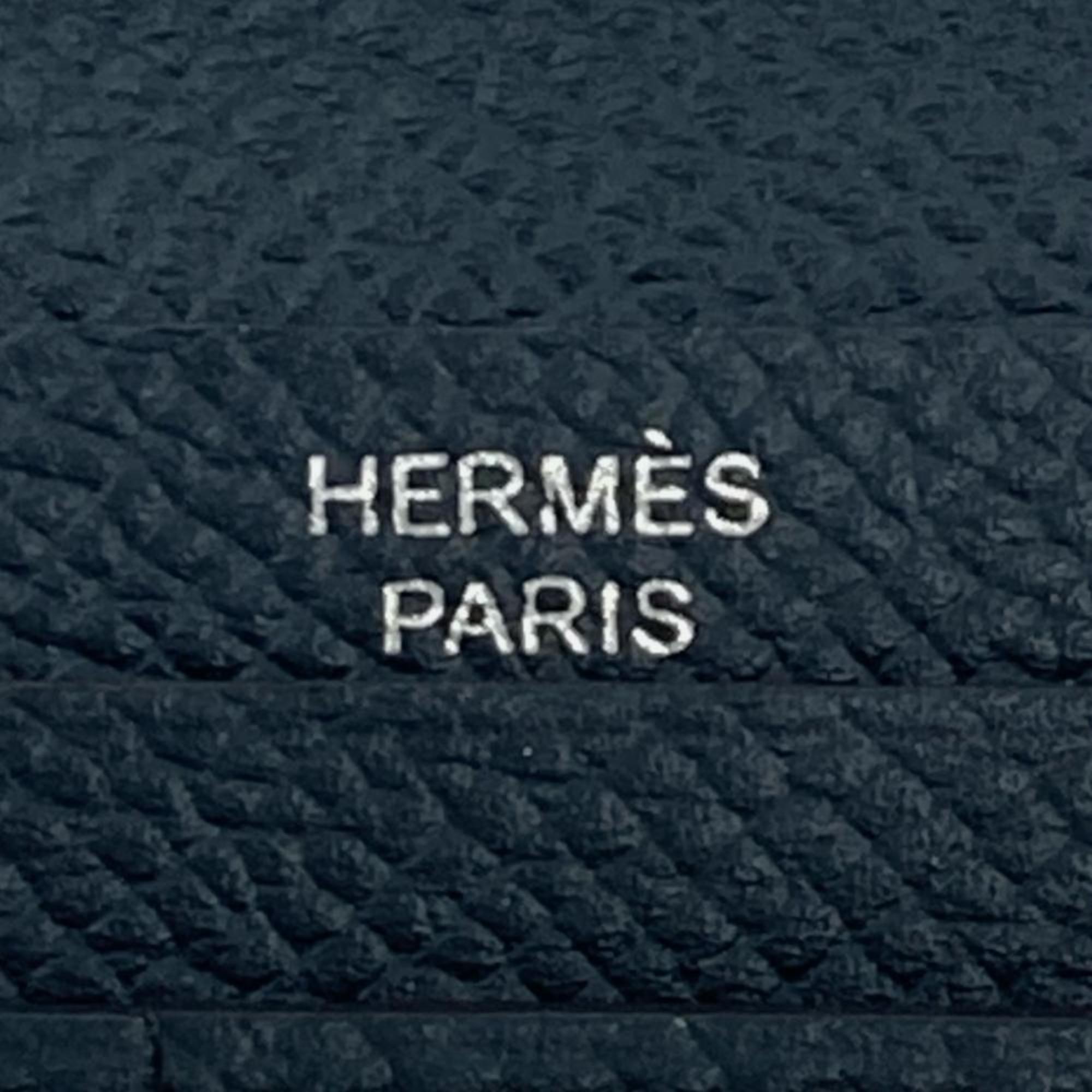 Hermes Gray Epsom Leather Long Wallet (Bi-Fold) (Pre-Owned)