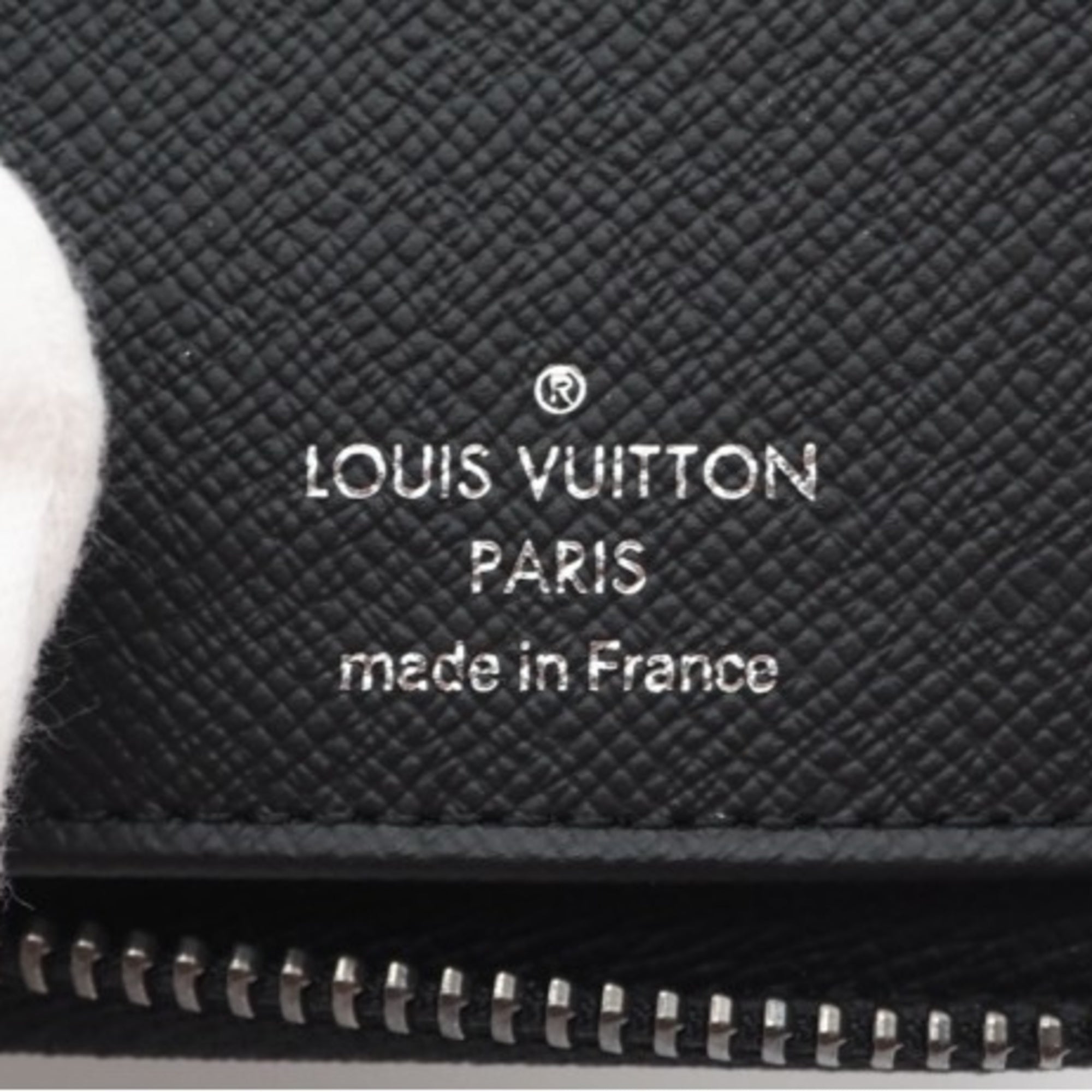 Louis Vuitton Black Gray Coated Canvas Long Wallet (Bi-Fold) (Pre-Owned)