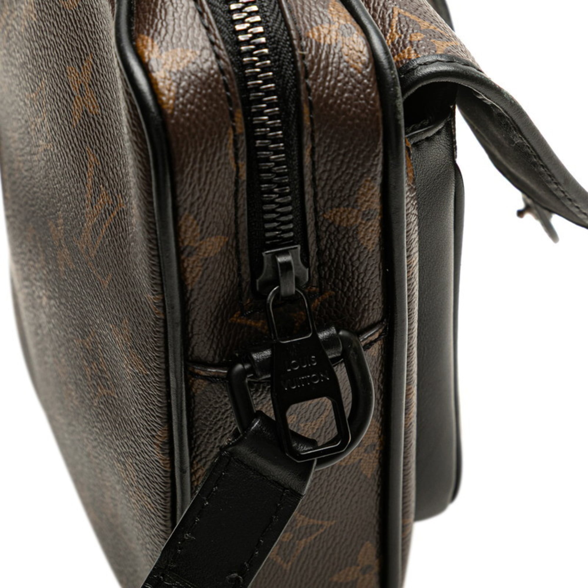 Louis Vuitton Monogram Macassar Black Brown Pvc Leather Shoulder Bag (Pre-Owned)
