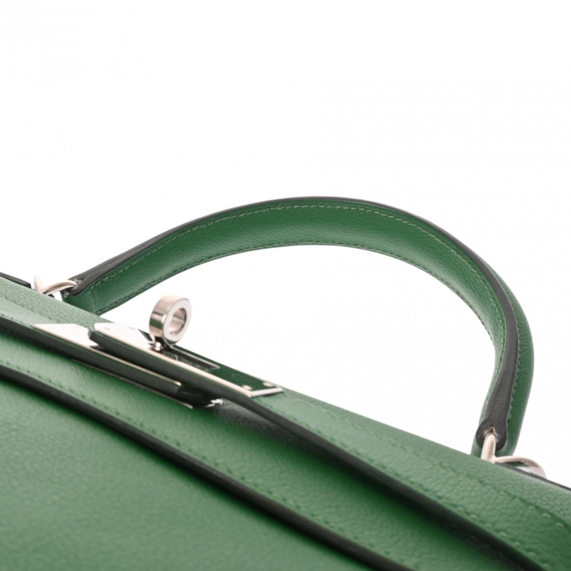 Hermes Bambou Evercalf Leather Handbag (Pre-Owned)