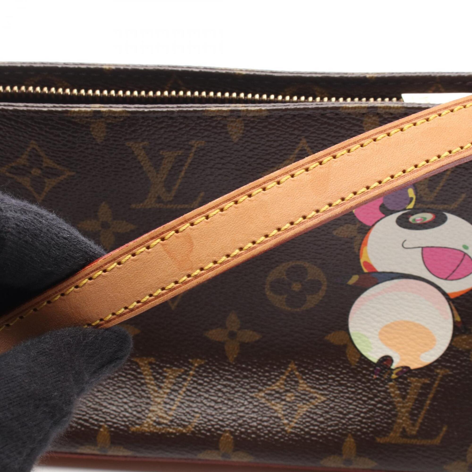 Louis Vuitton Brown Multi-Color Coated Canvas Pvc Monogram Leather Handbag Shoulder Bag (Pre-Owned)
