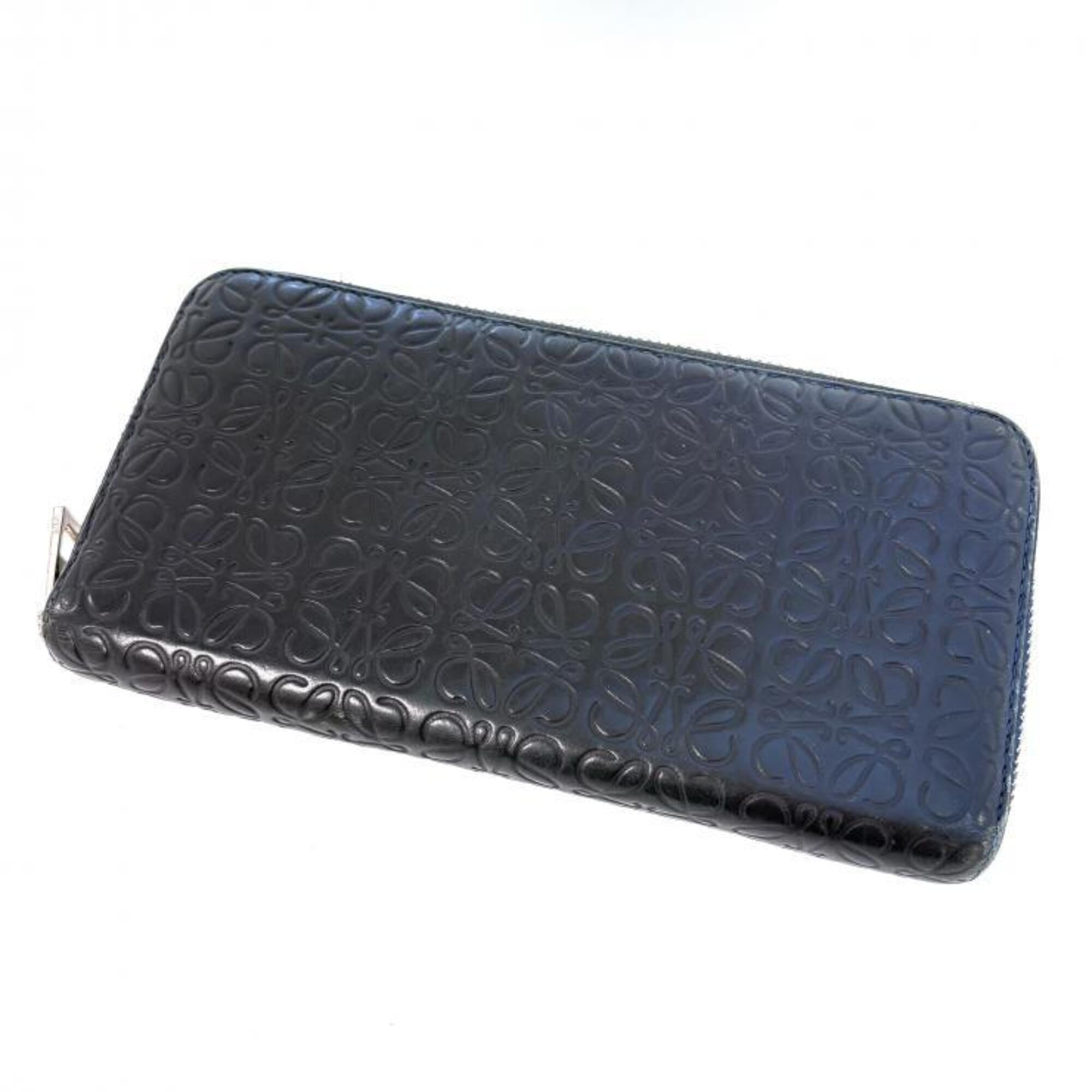 Loewe Navy Long Wallet (Bi-Fold) (Pre-Owned)