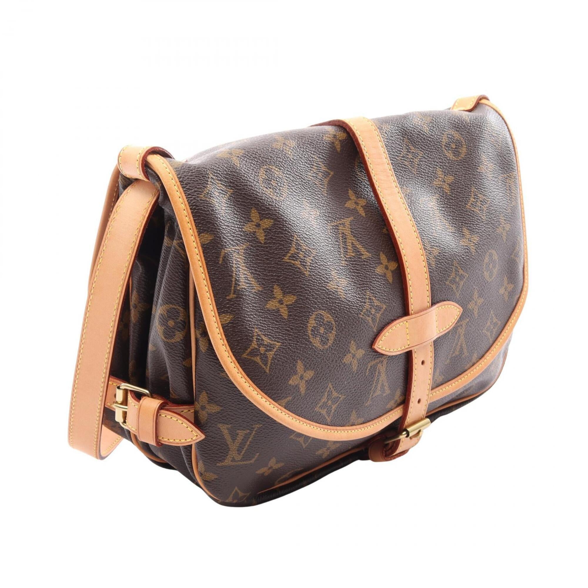 Louis Vuitton Brown Monogram Monogram Leather Handbag Shoulder Bag (Pre-Owned)