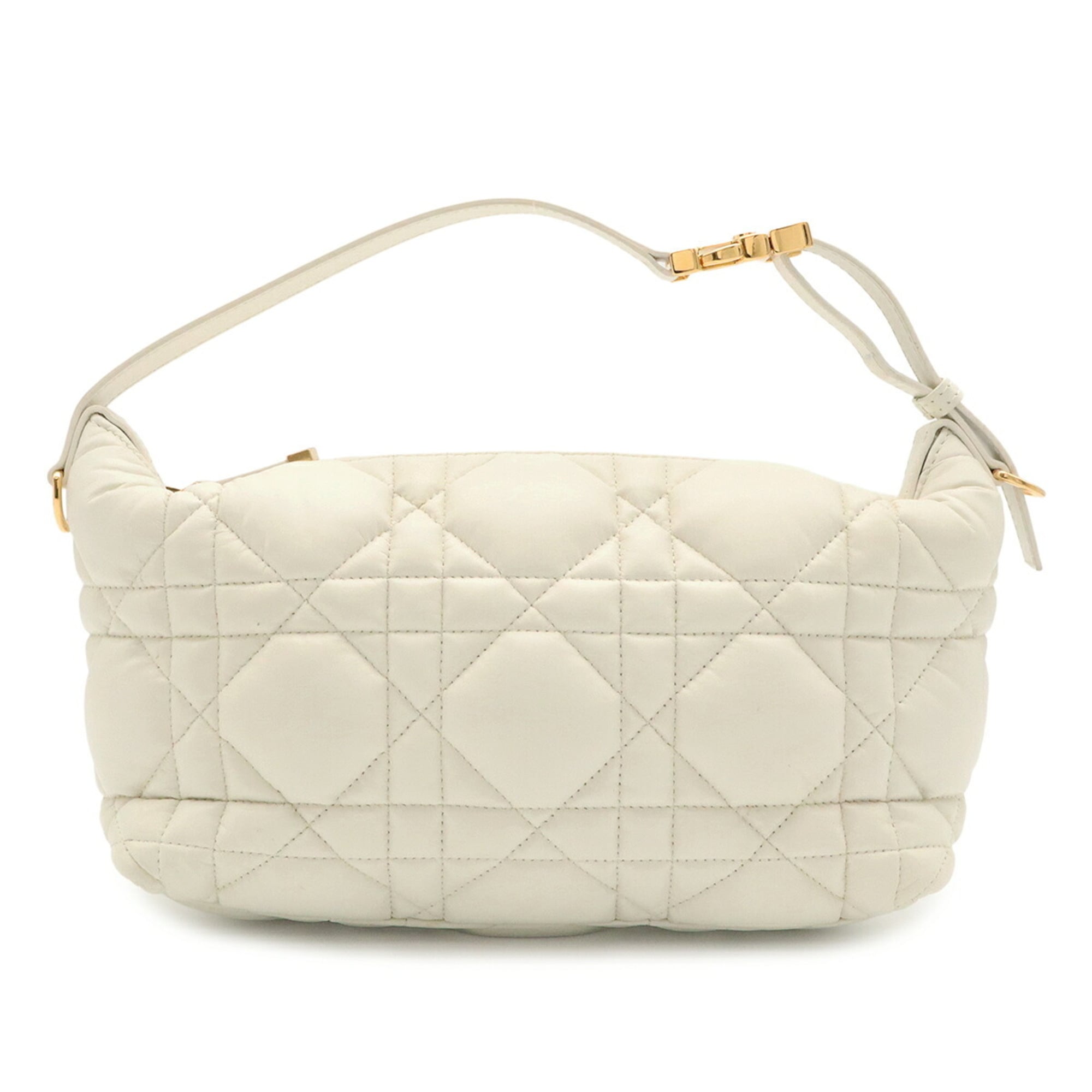 Christian Dior White Yellow Leather Handbag Shoulder Bag (Pre-Owned)