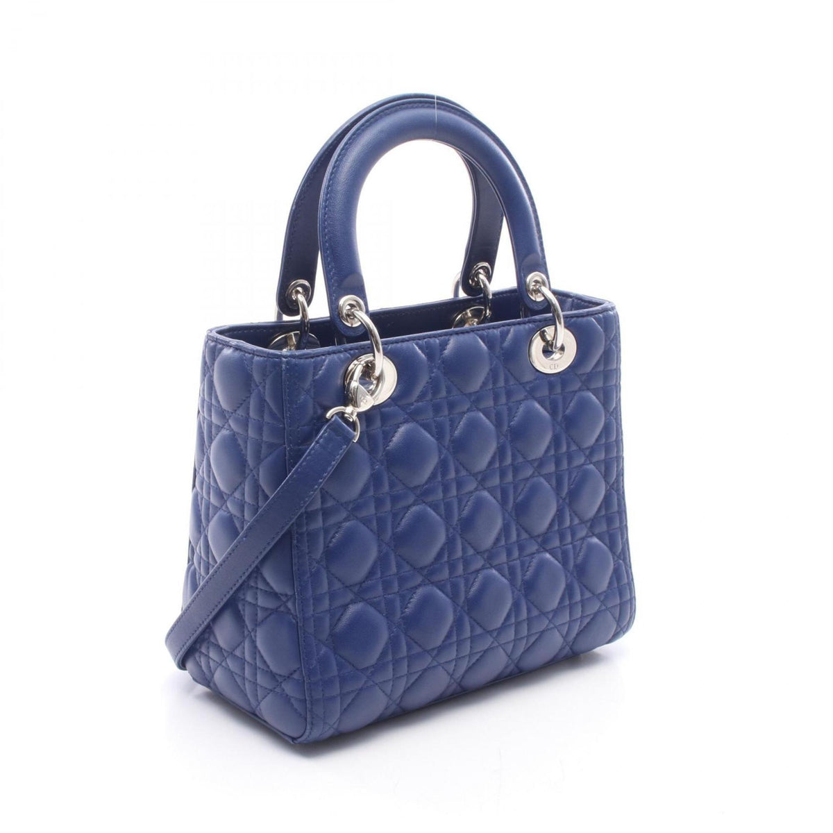 Christian Dior Blue Leather Handbag (Pre-Owned)