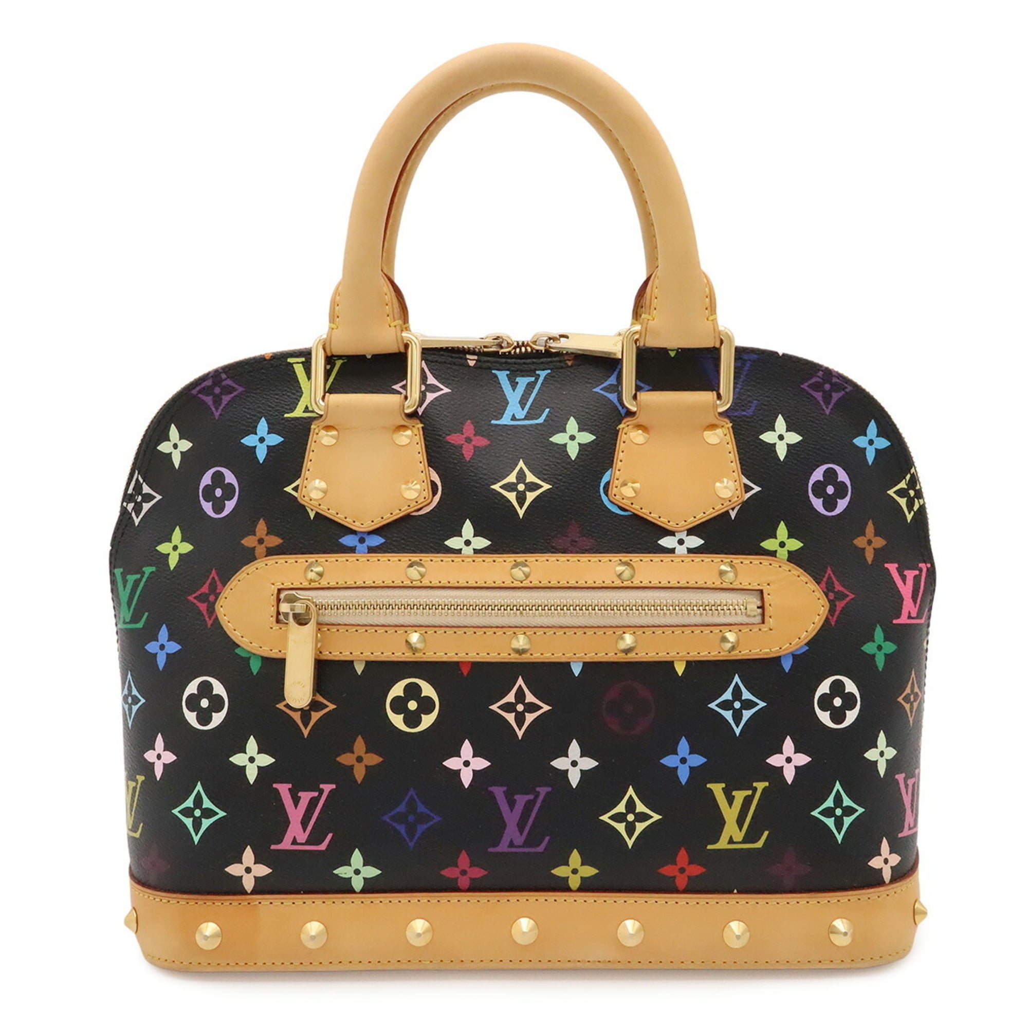 Louis Vuitton Noir Monogram Canvas Handbag (Pre-Owned)
