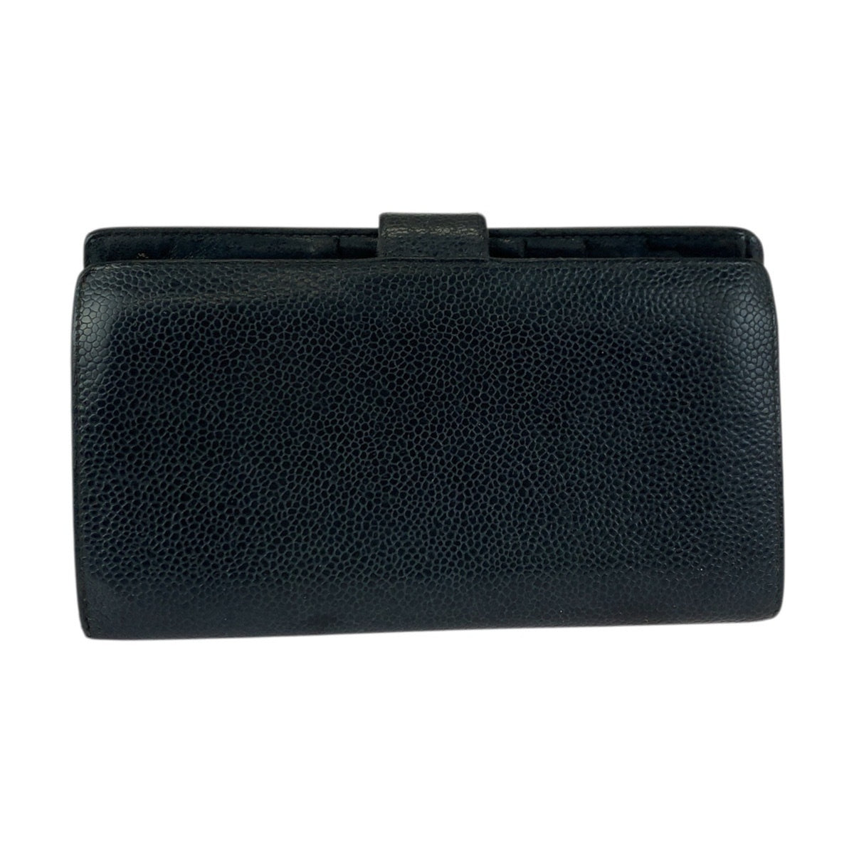 Chanel Black Leather Wallet (Bi-Fold) (Pre-Owned)
