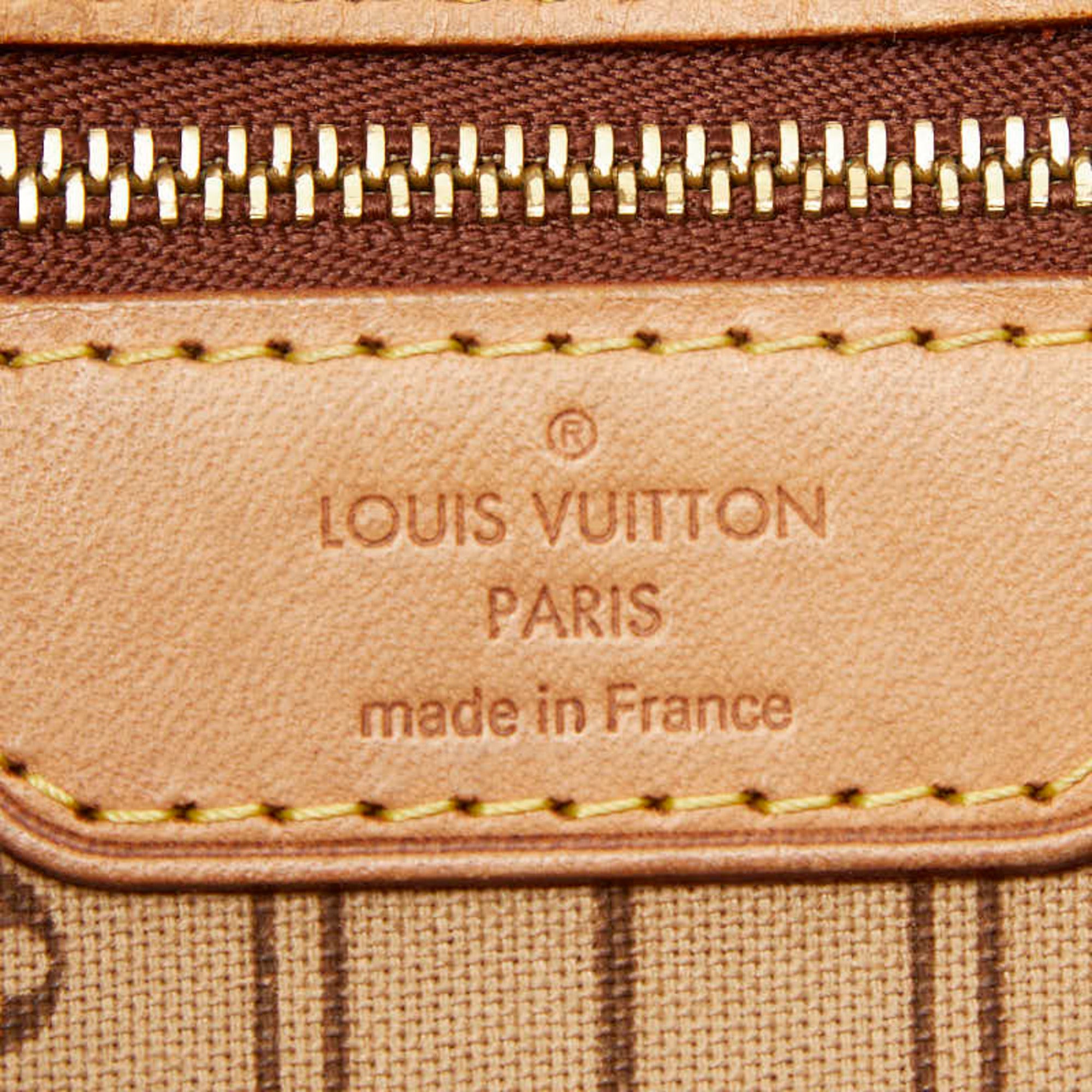 Louis Vuitton Monogram Brown Pvc Leather Tote Bag (Pre-Owned)