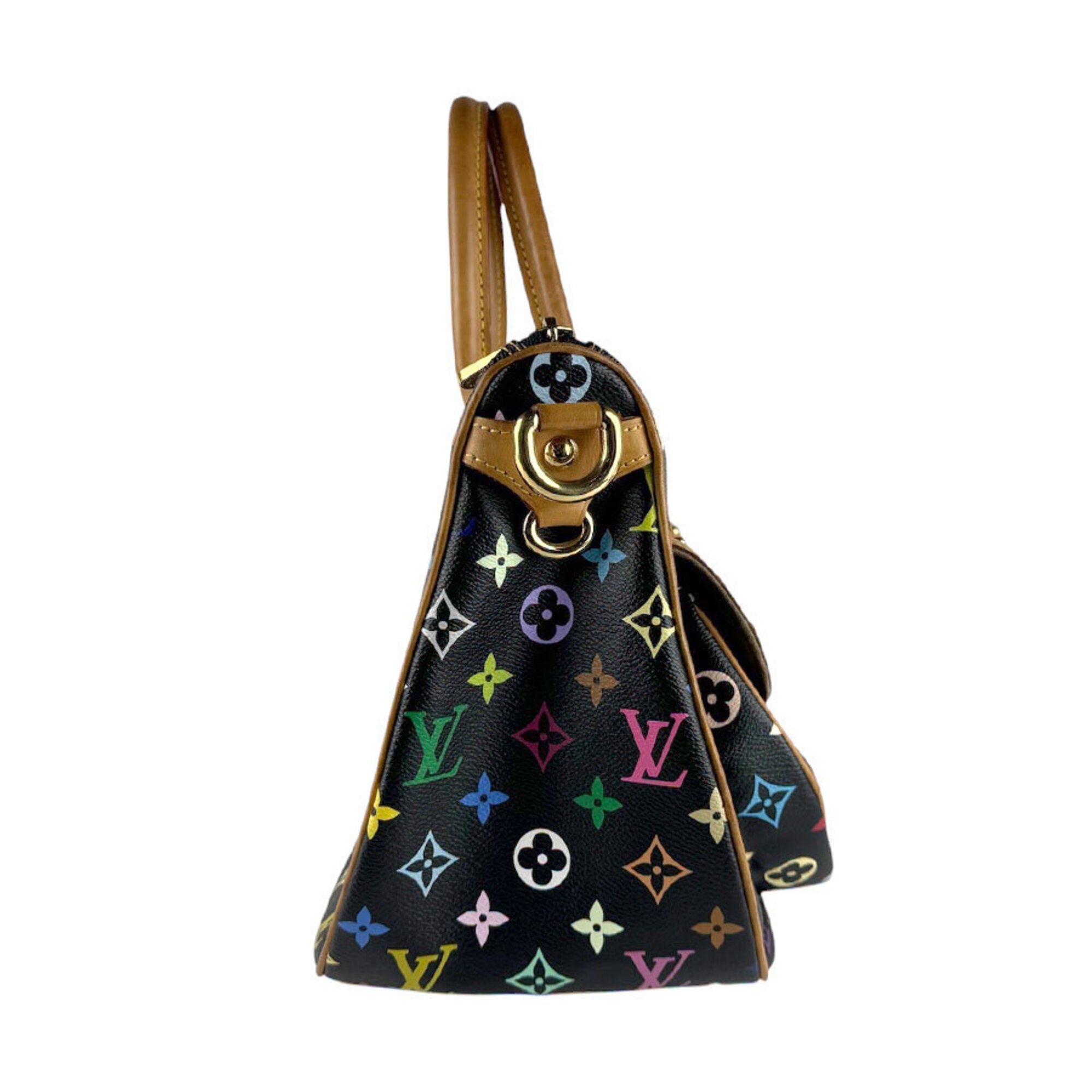 Louis Vuitton Multi-Color Noir Monogram Multicolore Handbag Shoulder Bag (Pre-Owned)