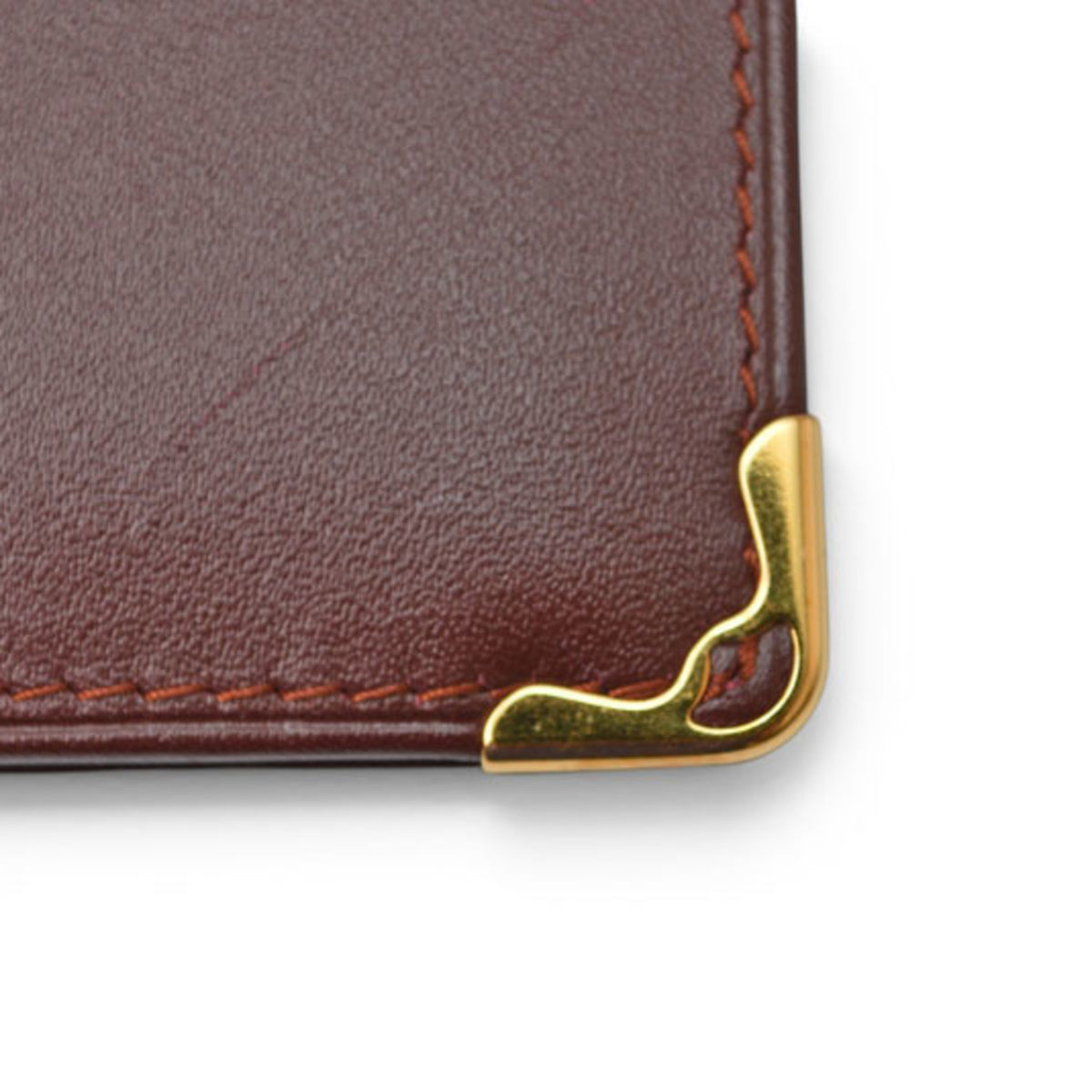 Cartier Must Bordeaux Leather Wallet (Bi-Fold) (Pre-Owned)