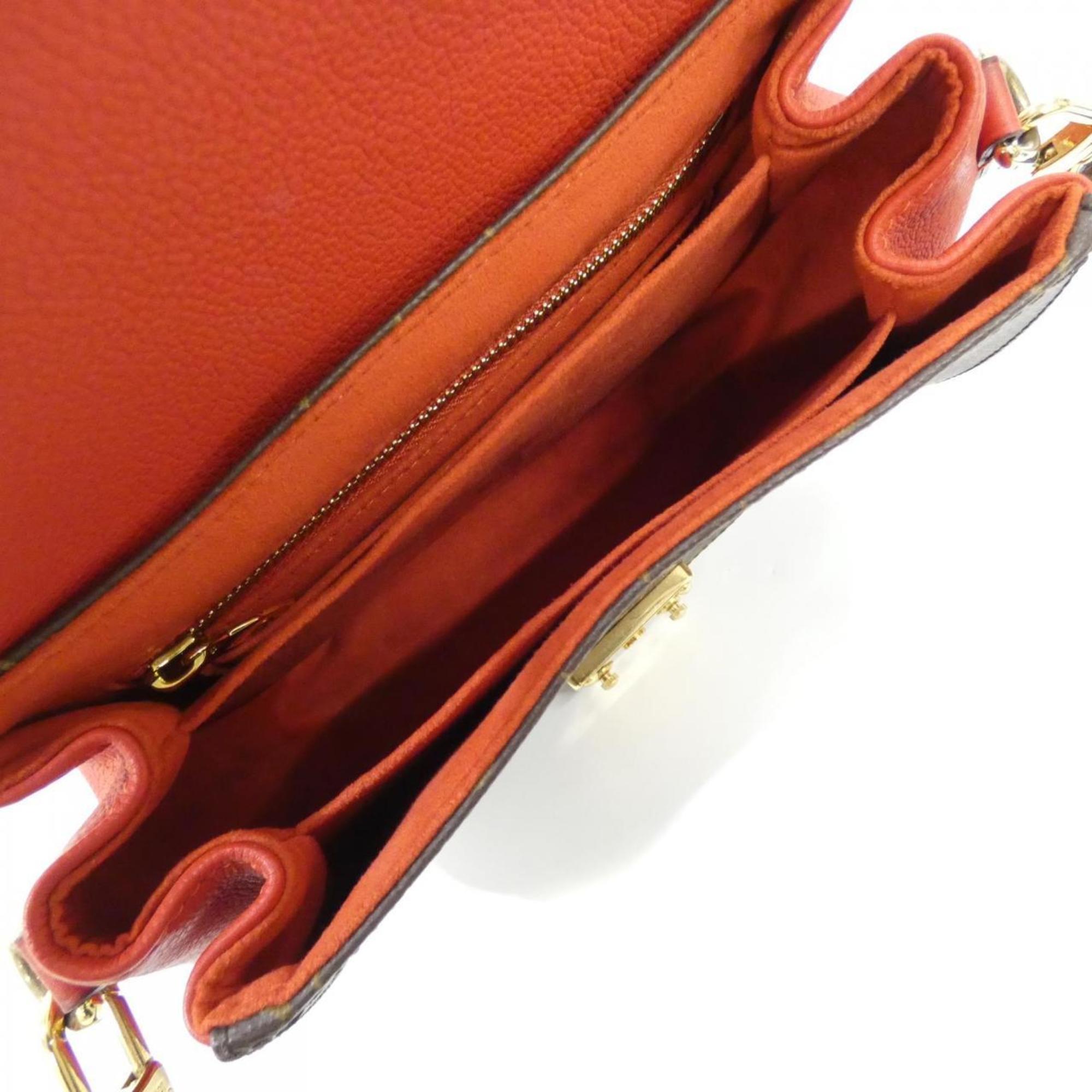 Louis Vuitton Marron Coated Canvas Handbag (Pre-Owned)
