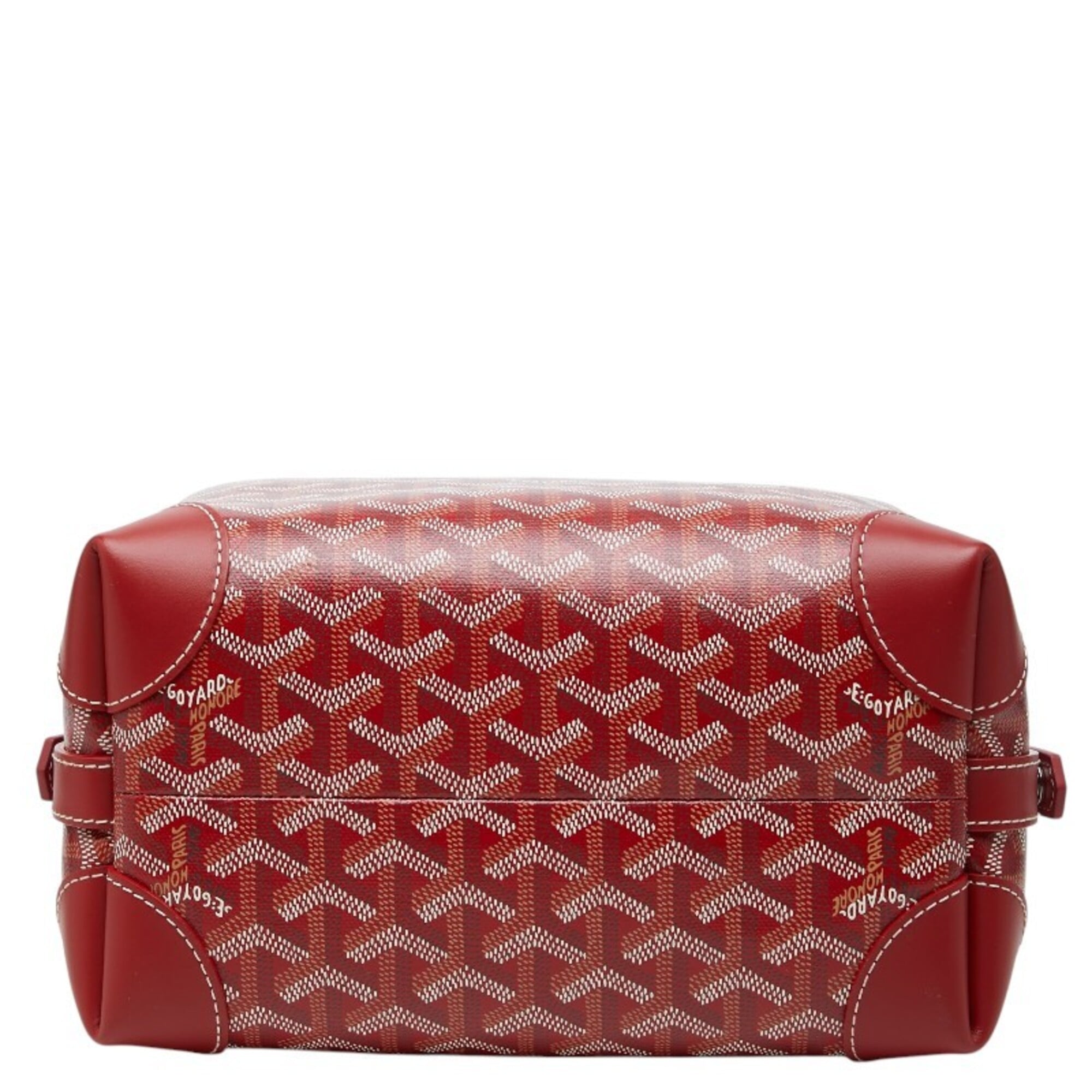Goyard Red Color Pvc Leather Handbag (Pre-Owned)