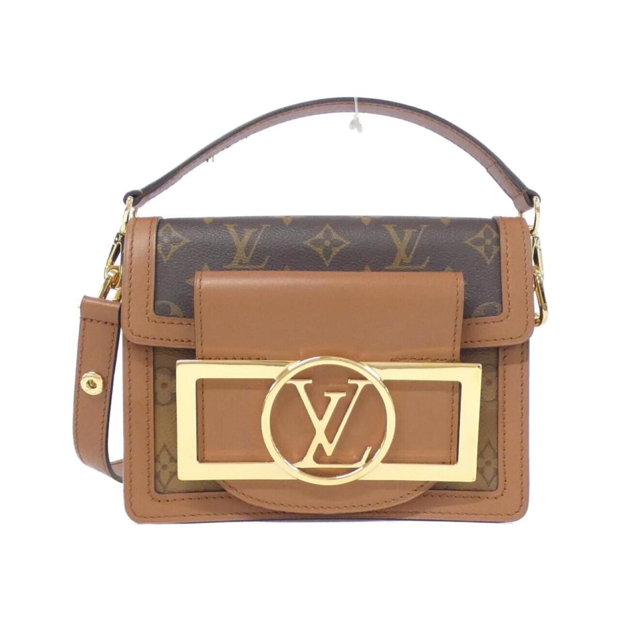 Louis Vuitton Marron Coated Canvas Leather Shoulder Bag (Pre-Owned)