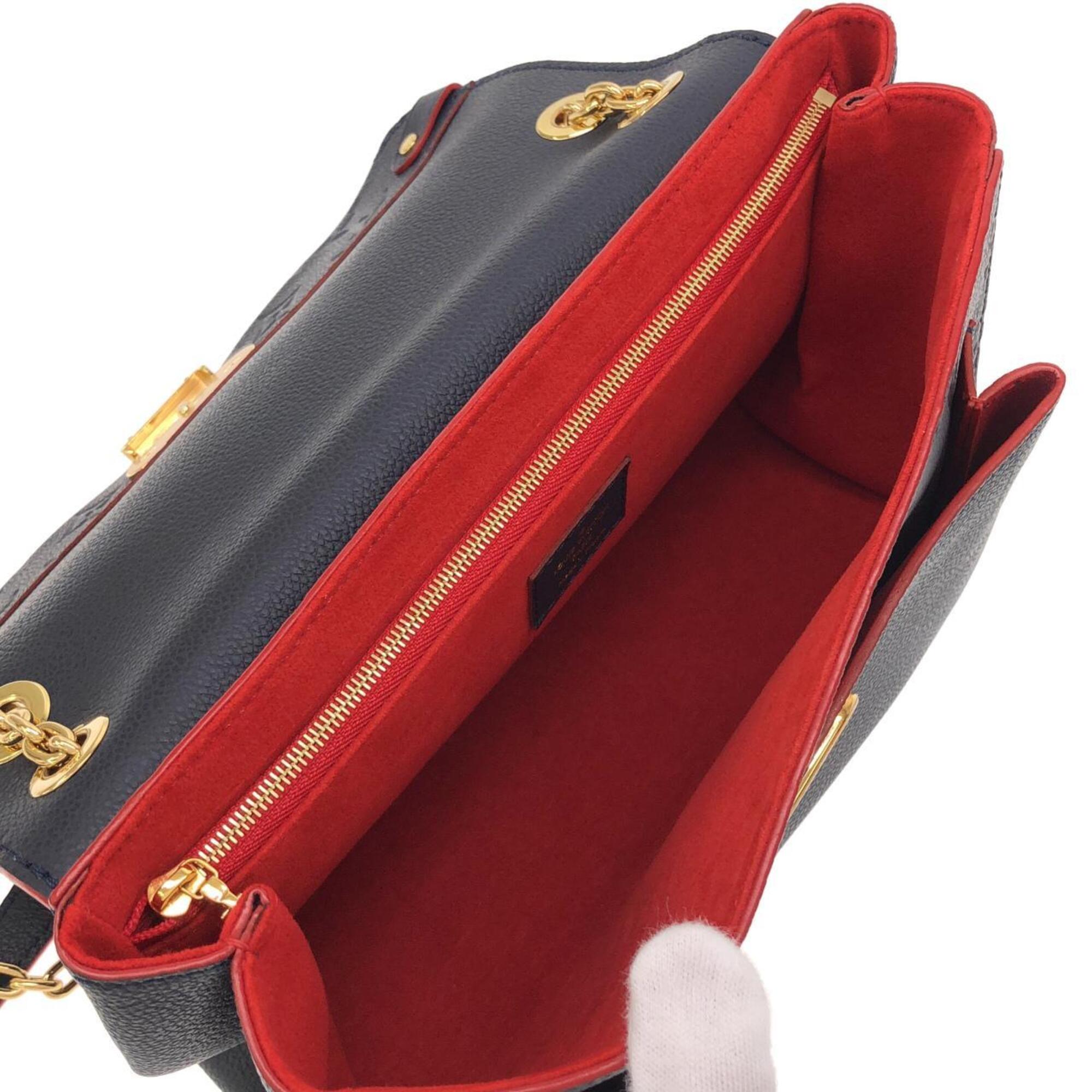 Louis Vuitton Marine Rouge Leather Shoulder Bag (Pre-Owned)