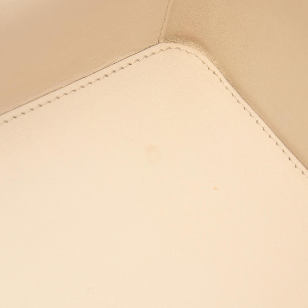 Chanel Ivory Canvas Handbag (Pre-Owned)