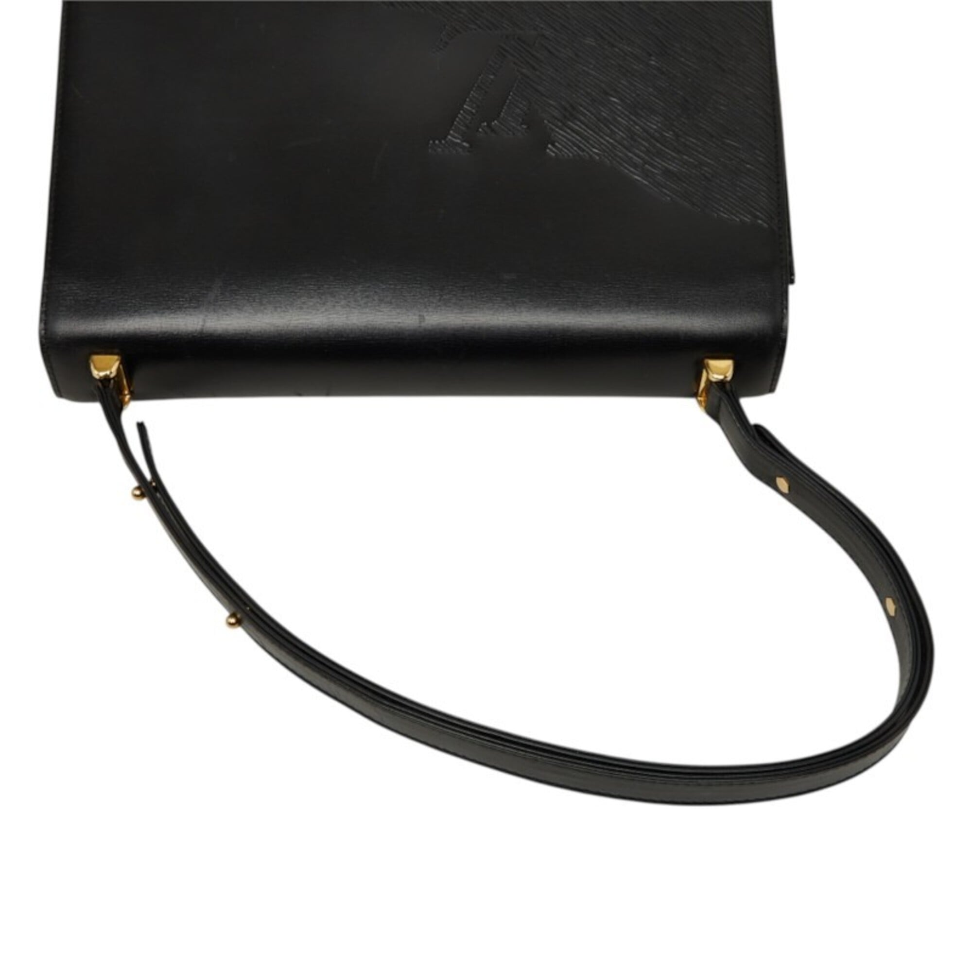 Louis Vuitton Black Noir Leather Handbag Shoulder Bag (Pre-Owned)