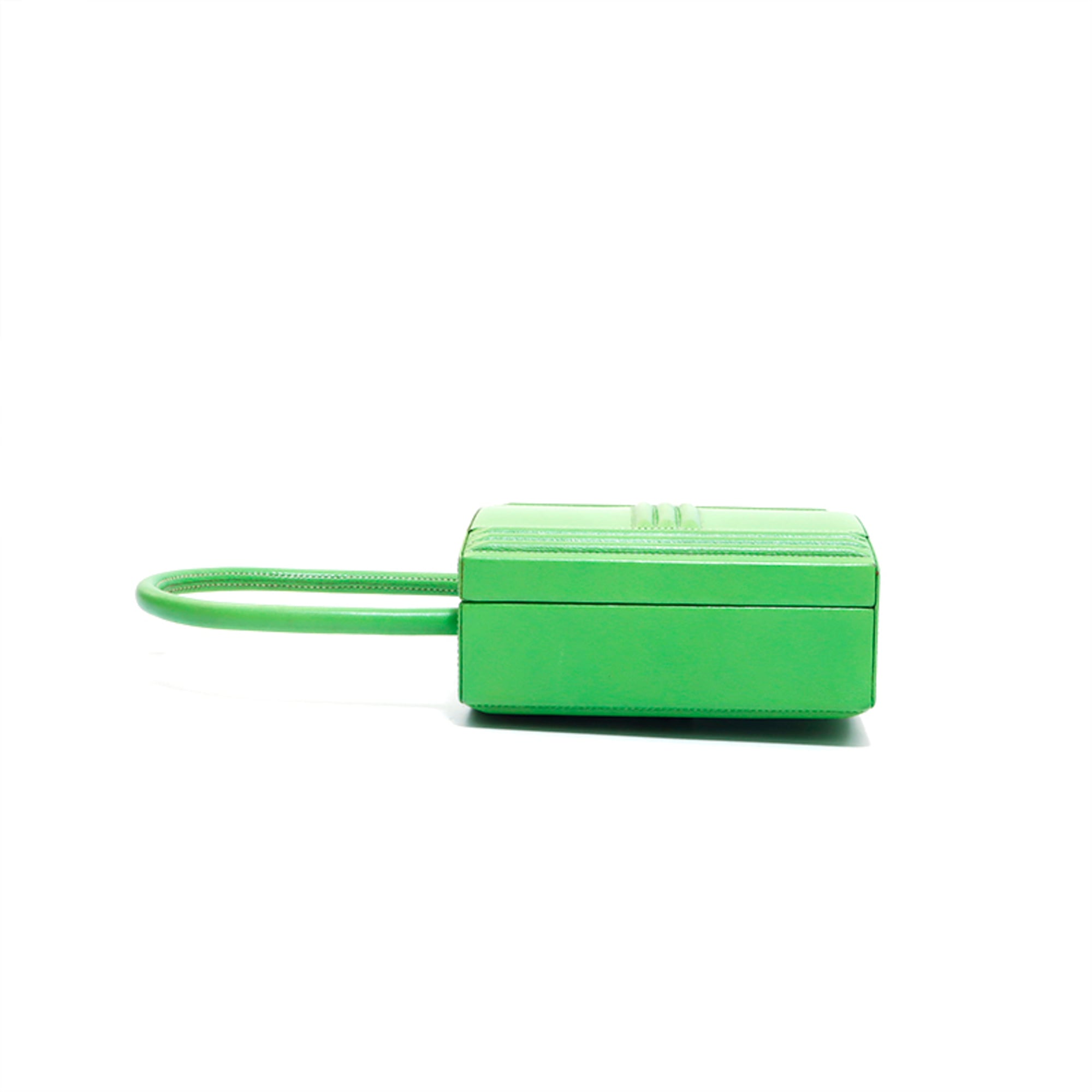 Hermes Green Leather Handbag (Pre-Owned)