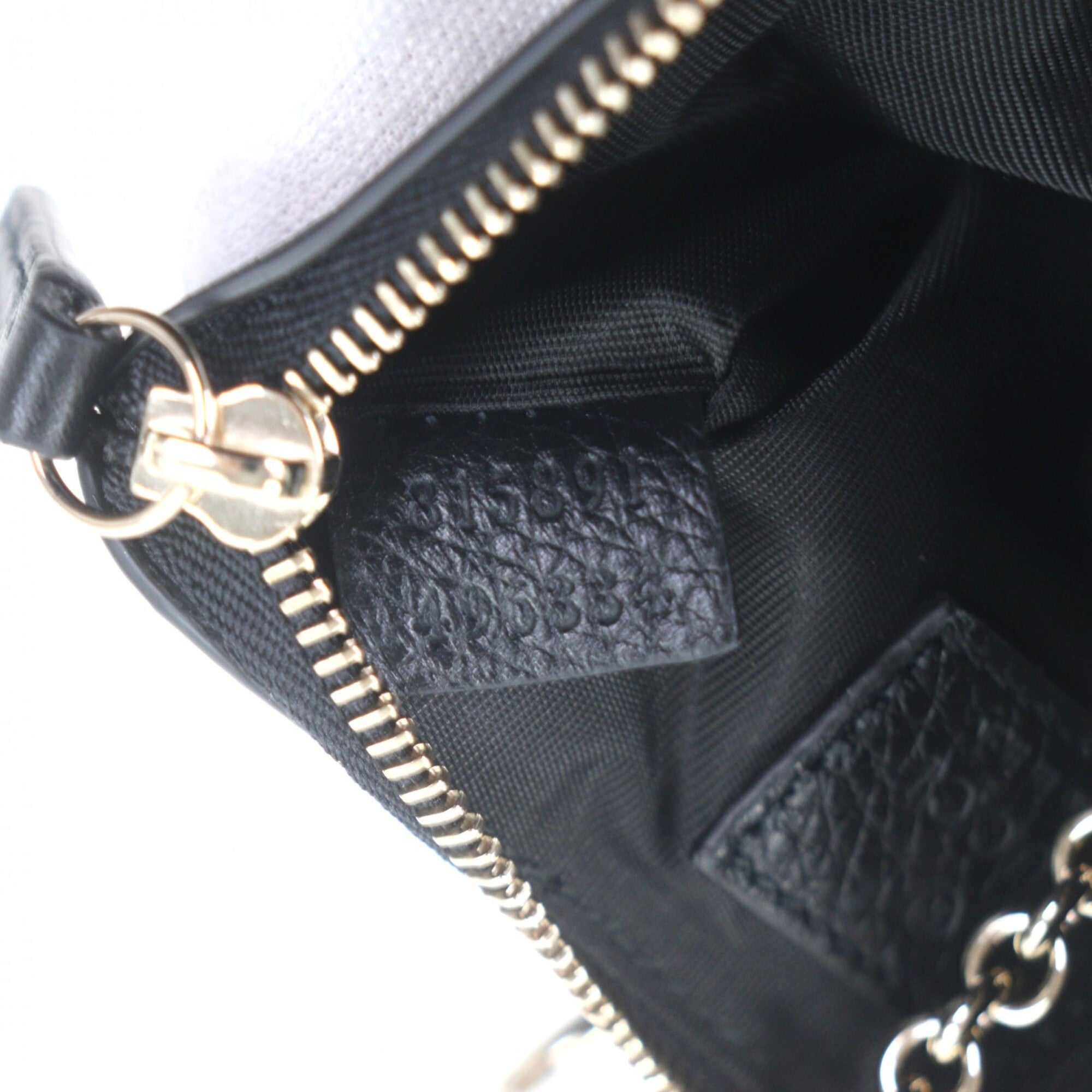 Gucci Black Leather Coin Purse/Coin Case (Pre-Owned)