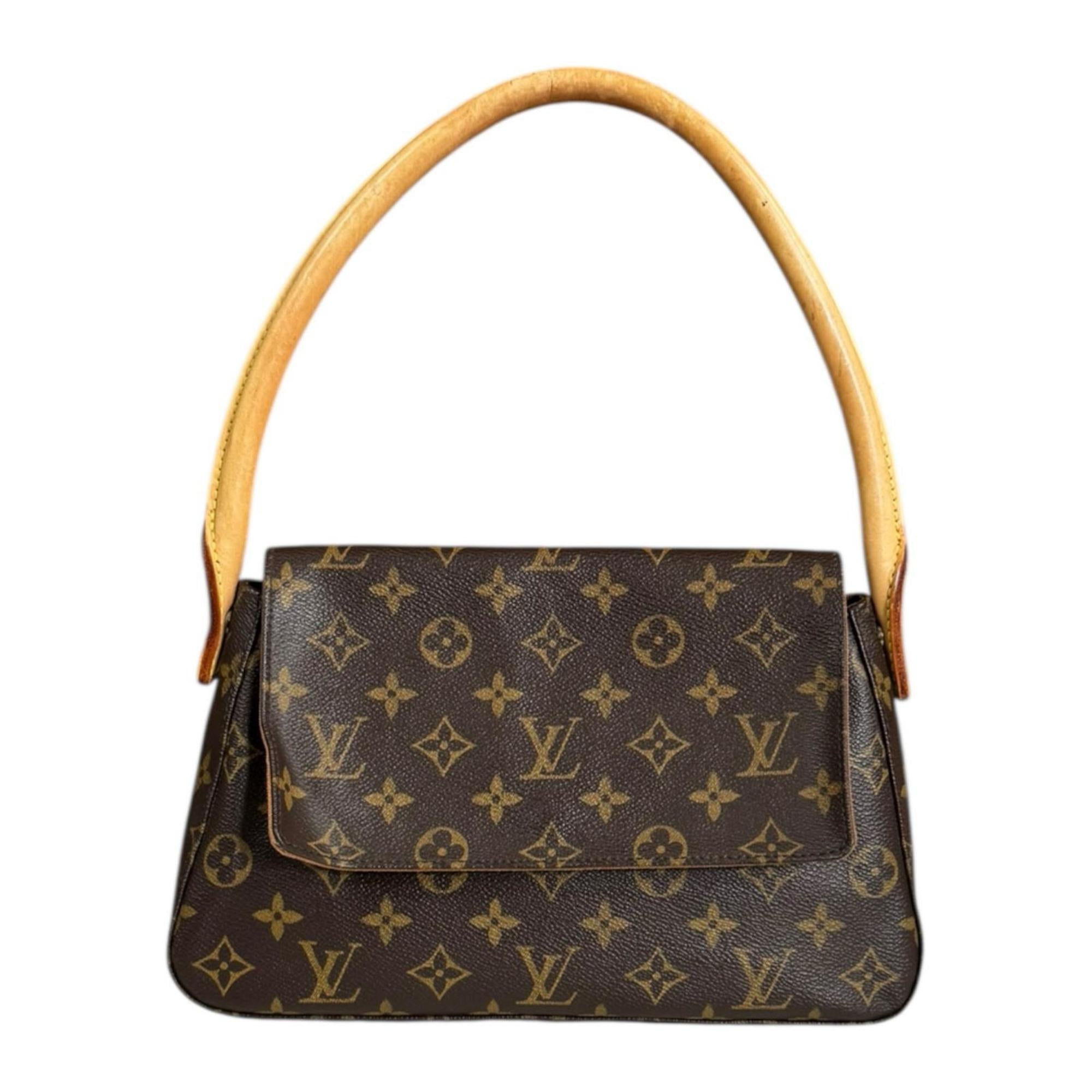 Louis Vuitton Brown Monogram Canvas Handbag (Pre-Owned)