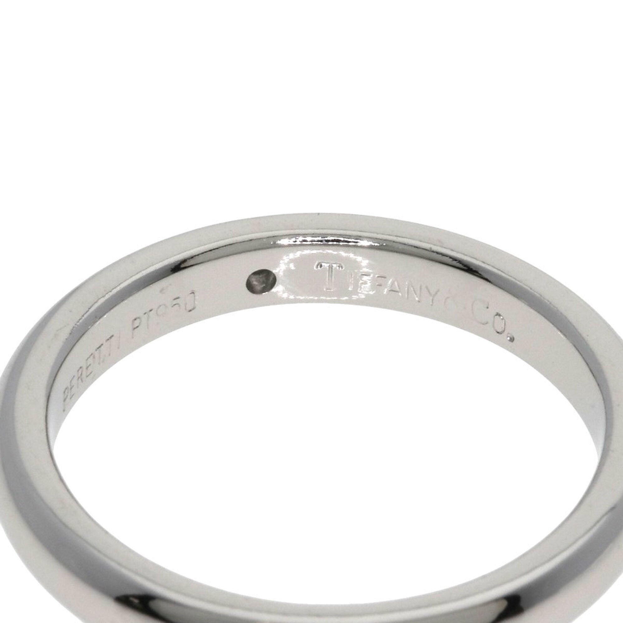 Tiffany Platinum Platinum 950 Band Ring (Pre-Owned)