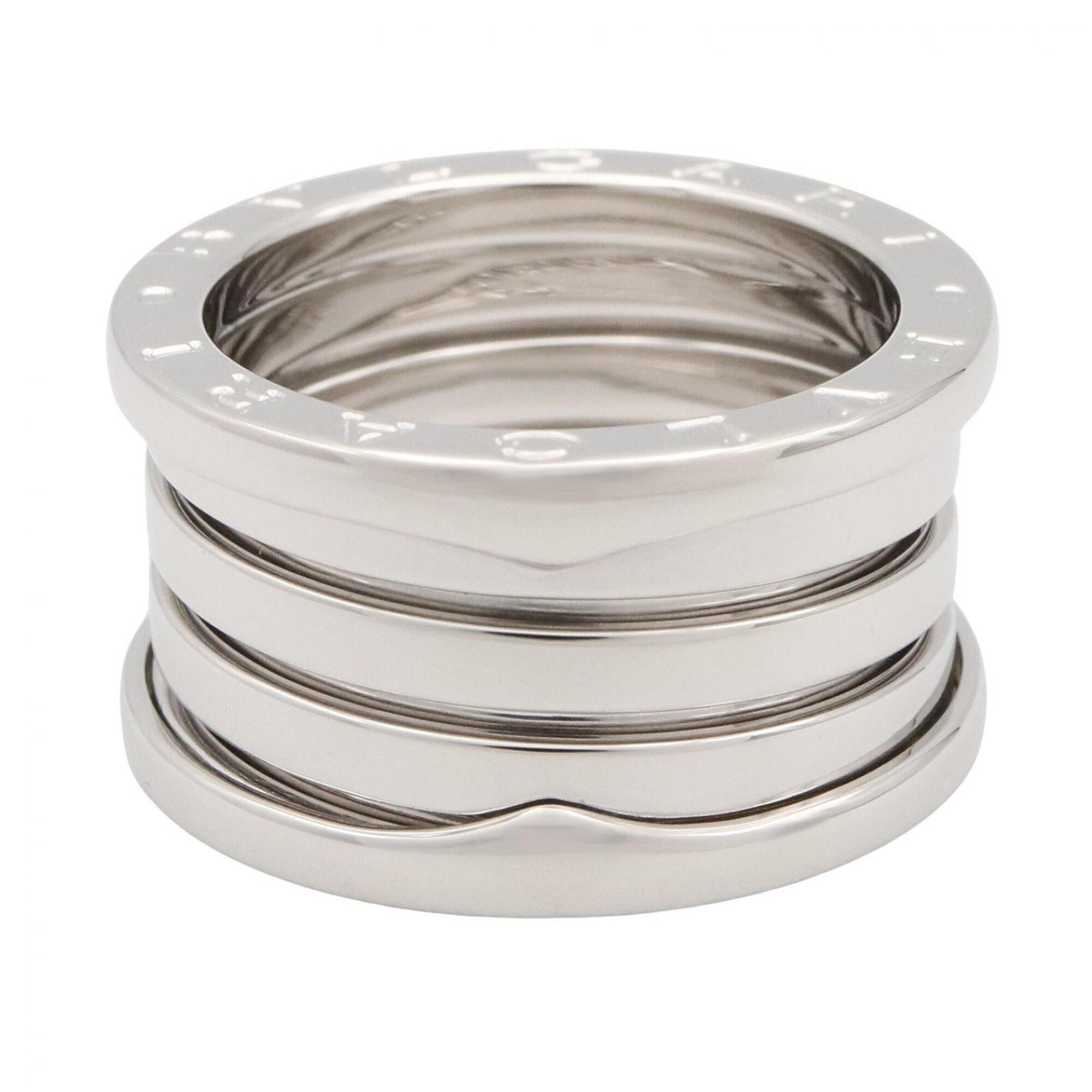Bvlgari Silver White Gold (18K) Band Ring (Pre-Owned)