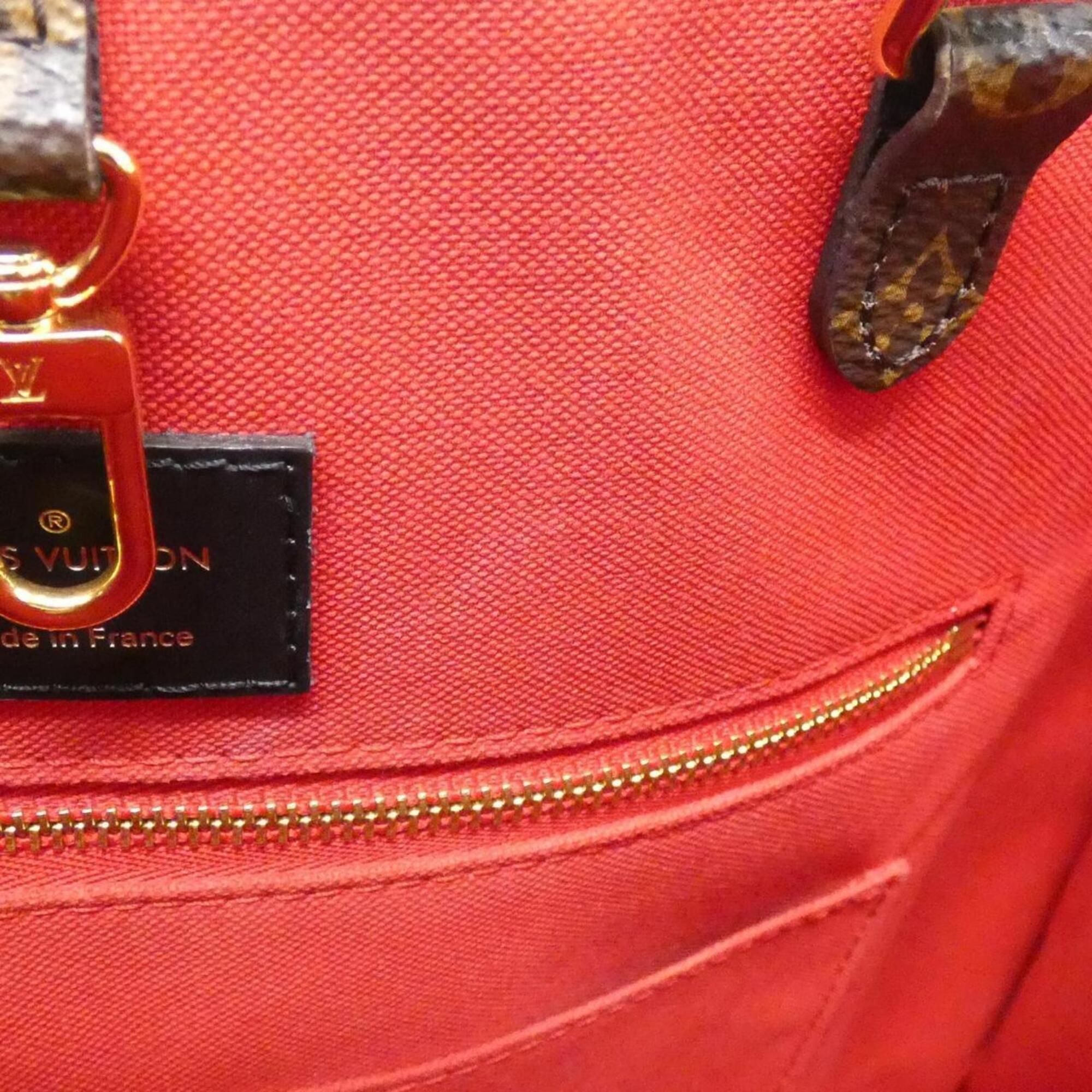 Louis Vuitton Marron Coated Canvas Handbag (Pre-Owned)
