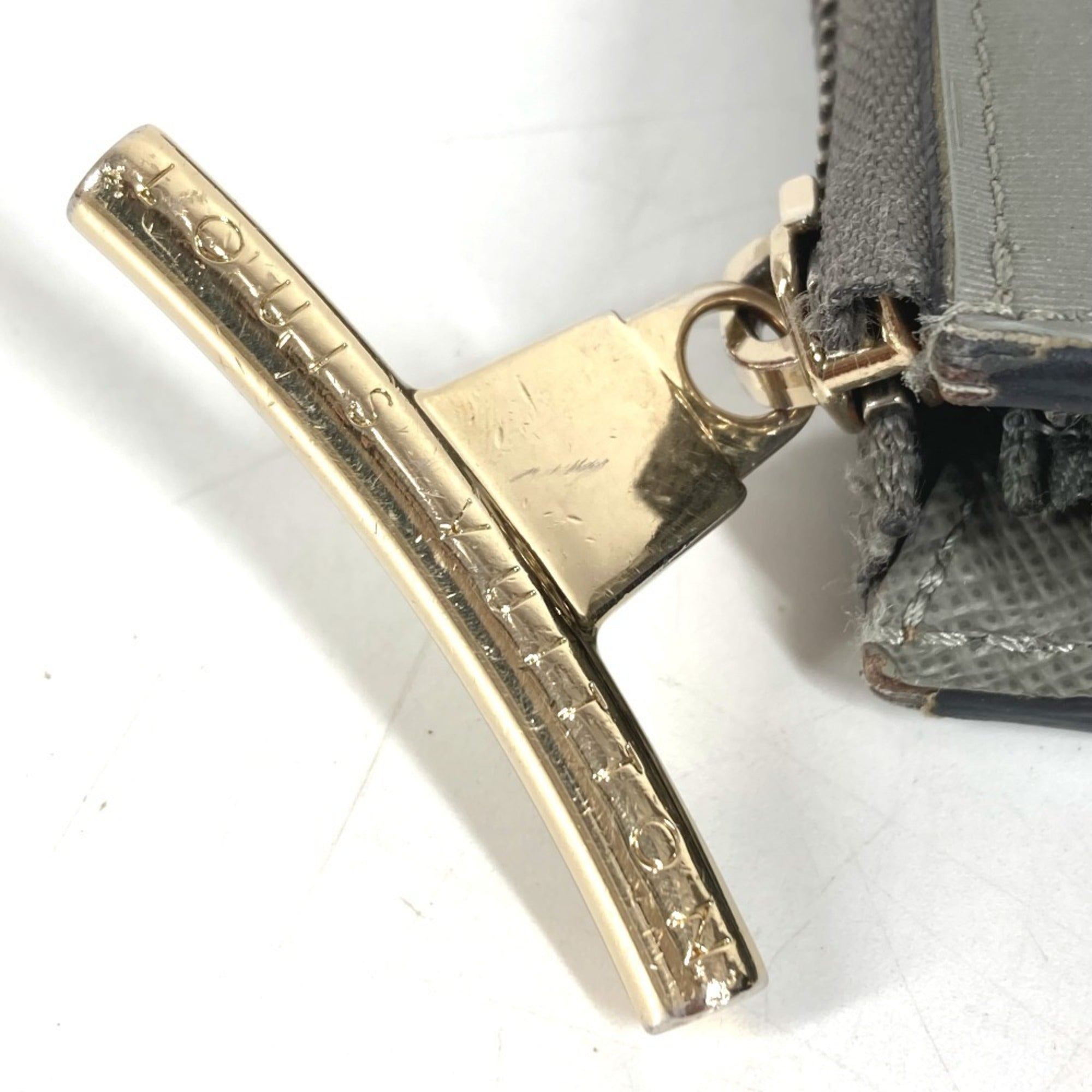 Louis Vuitton Gray Monogram Long Wallet (Bi-Fold) (Pre-Owned)