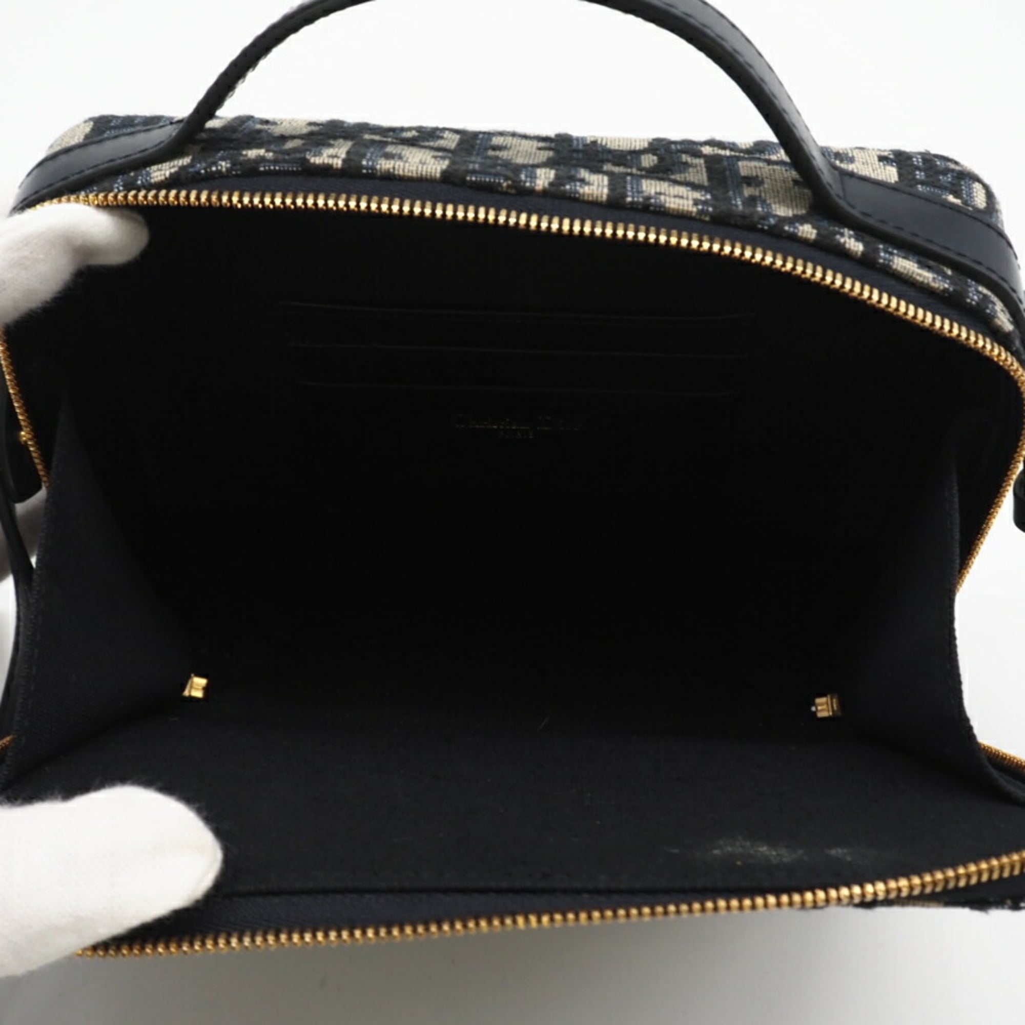 Christian Louboutin Navy Canvas Shoulder Bag (Pre-Owned)