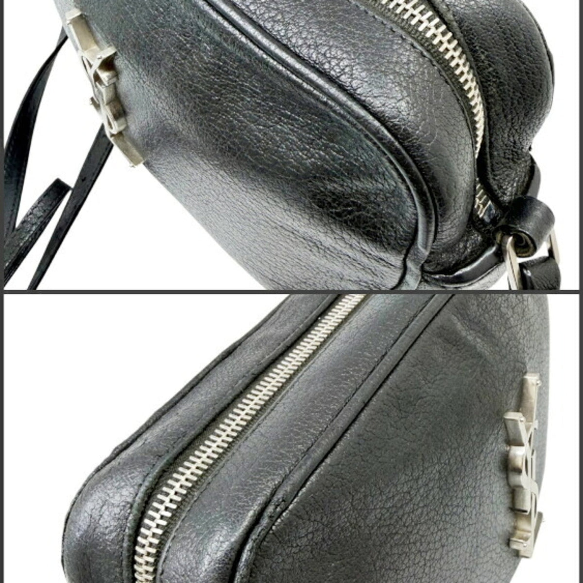 Saint Laurent Black Leather Shoulder Bag (Pre-Owned)