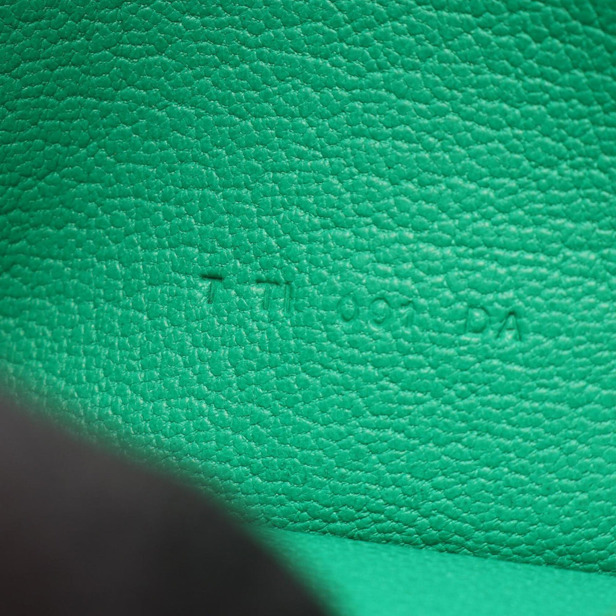Hermes Green Mint Green Chevre Leather Leather Long Wallet (Bi-Fold) (Pre-Owned)