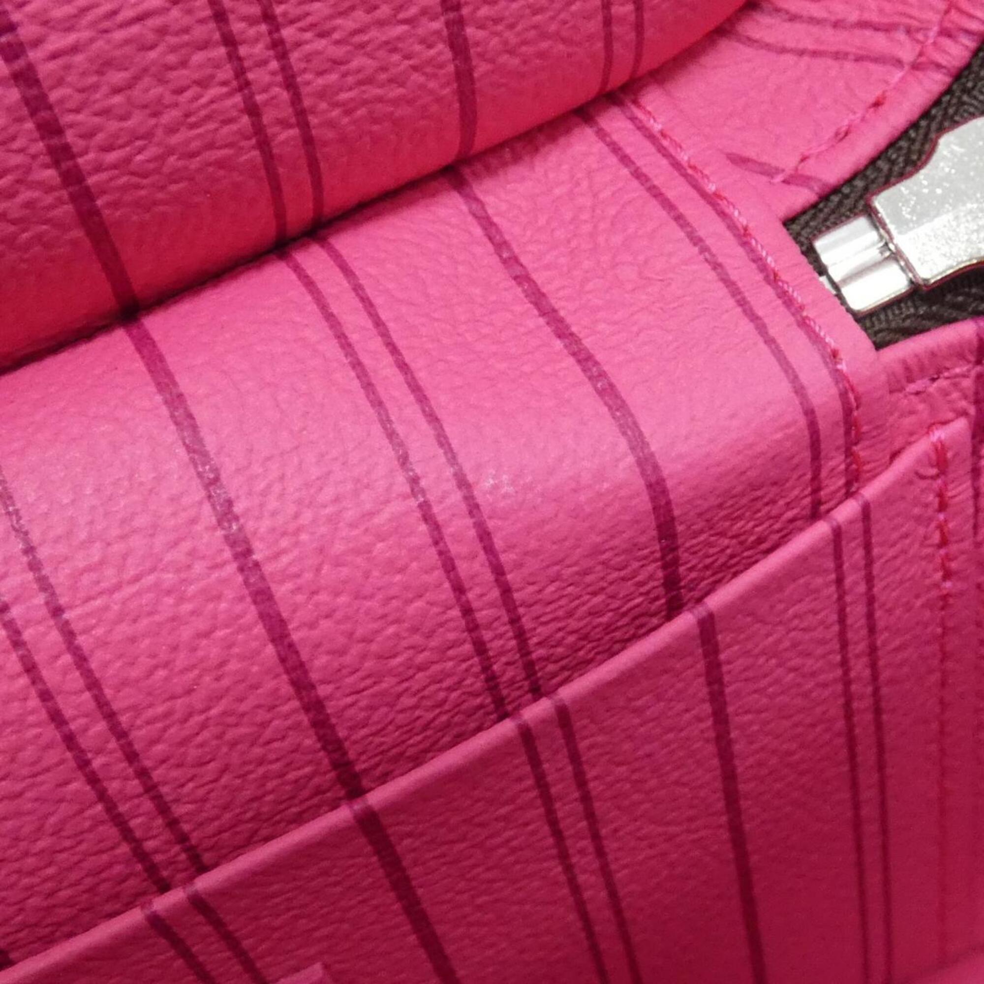 Louis Vuitton Brown Pink Coated Canvas Handbag (Pre-Owned)