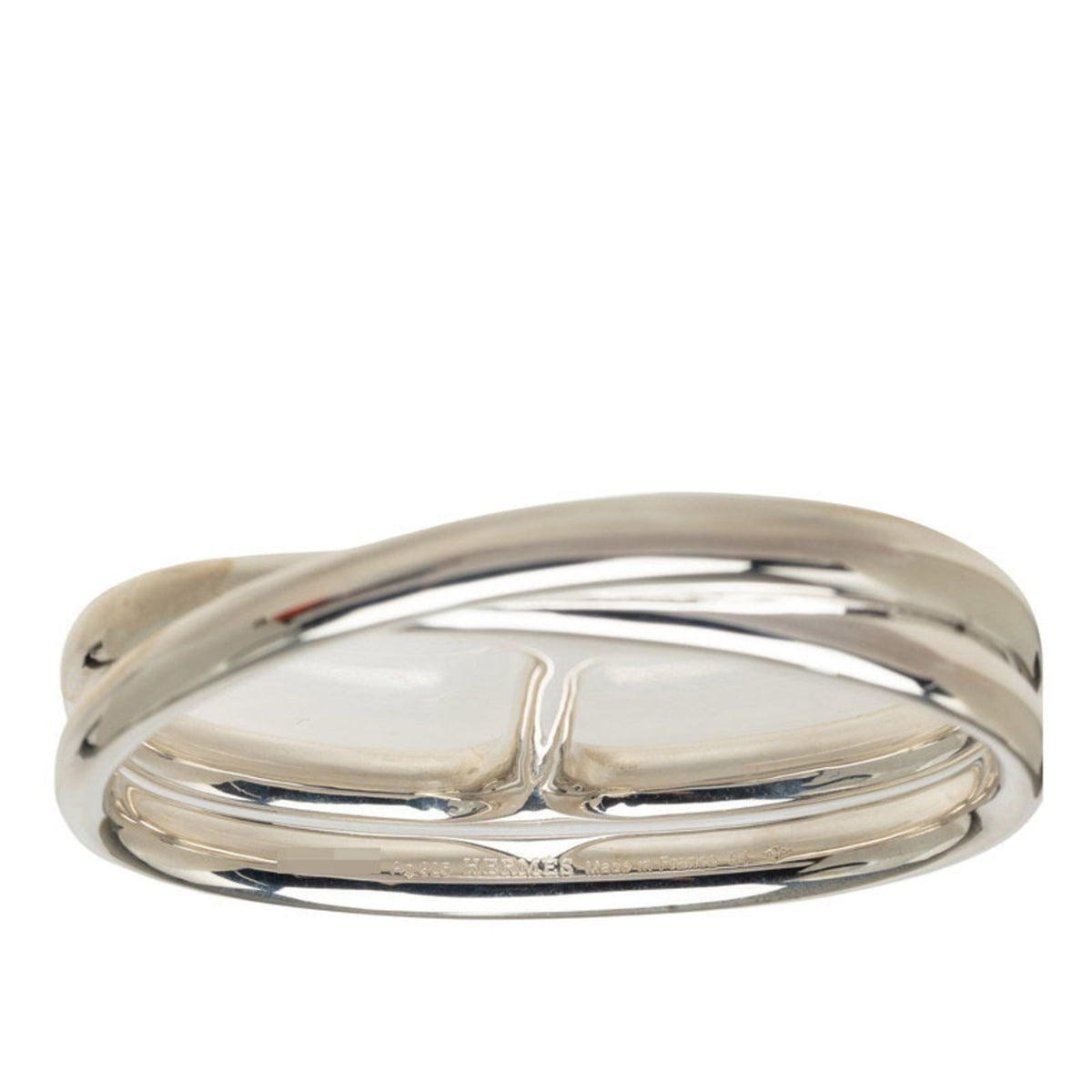 Hermes Silver 925 Band Ring (Pre-Owned)